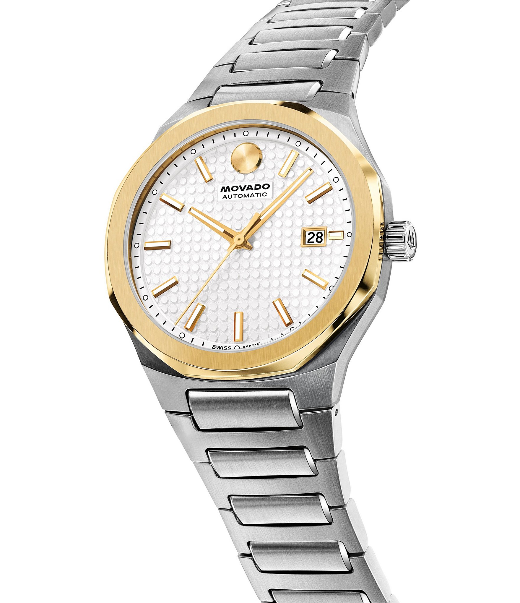 Movado Men's Centurion Automatic Two Tone Bracelet Watch