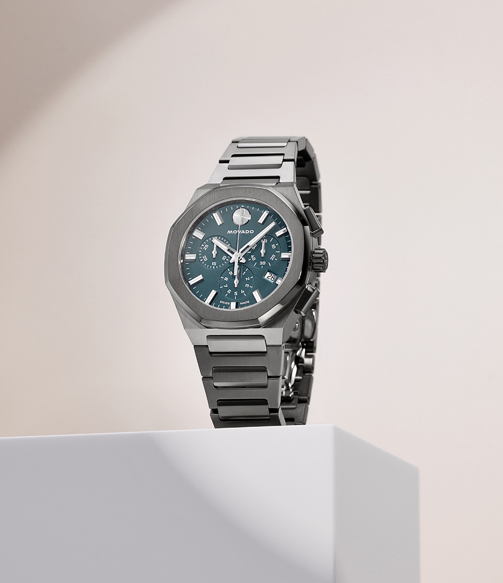 Movado Men's Centurion Quartz Chronograph Stainless Steel Watch