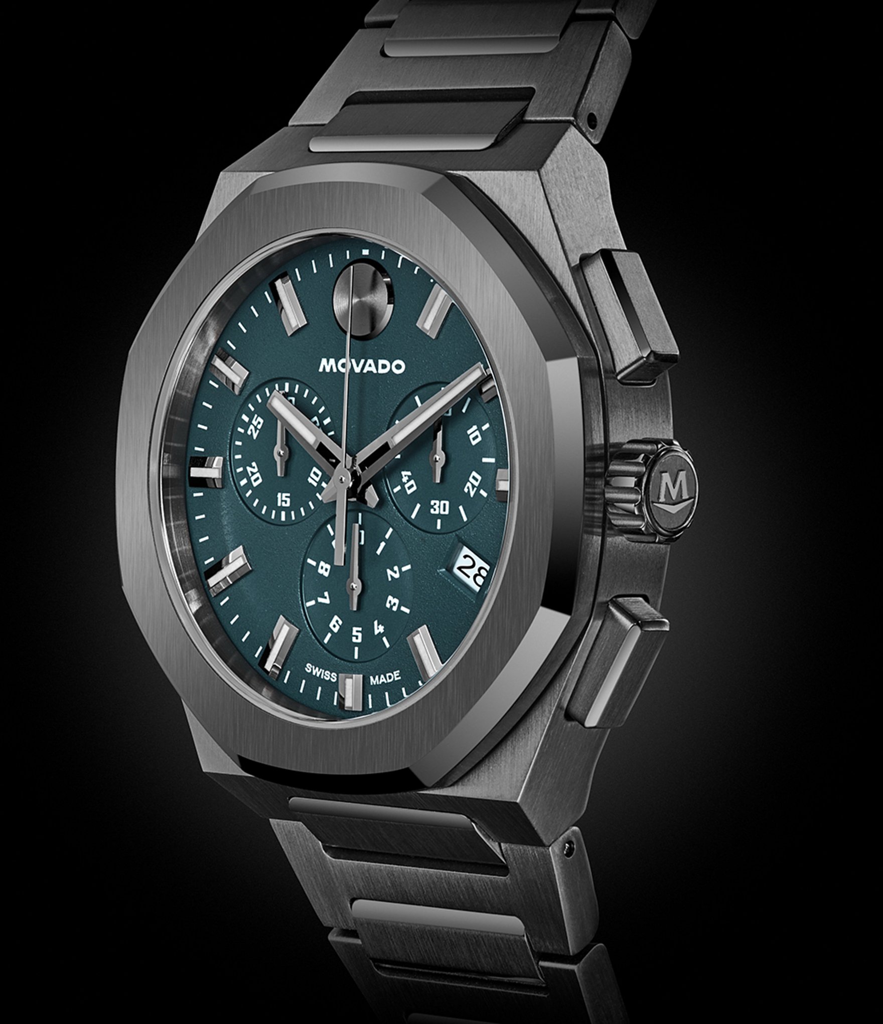 Movado Men's Centurion Quartz Chronograph Stainless Steel Watch