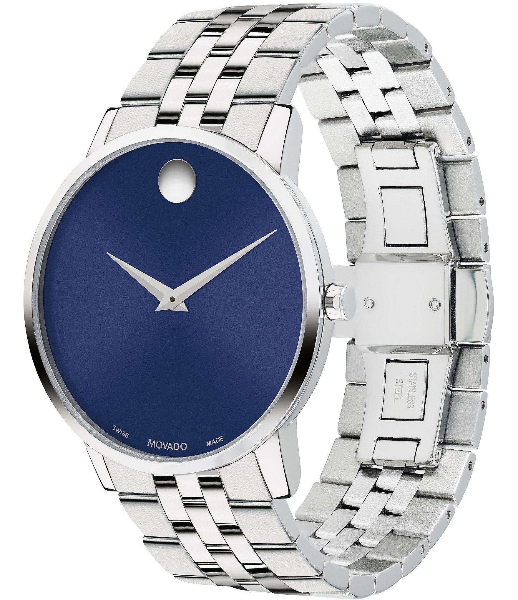 Movado Men's Museum Classic Quartz Analog Stainless Steel Bracelet Watch