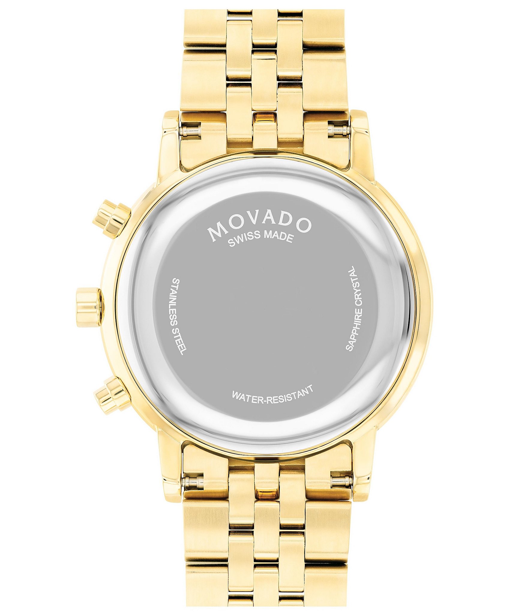 Movado Men's Museum Classic Quartz Chronograph Gold Stainless Steel Bracelet Watch