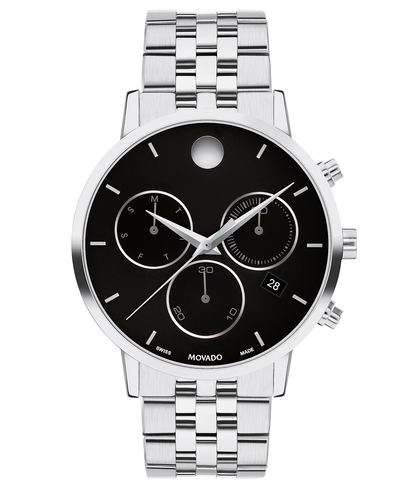 Movado Men's Museum Classic Quartz Chronograph Stainless Steel Bracelet Watch