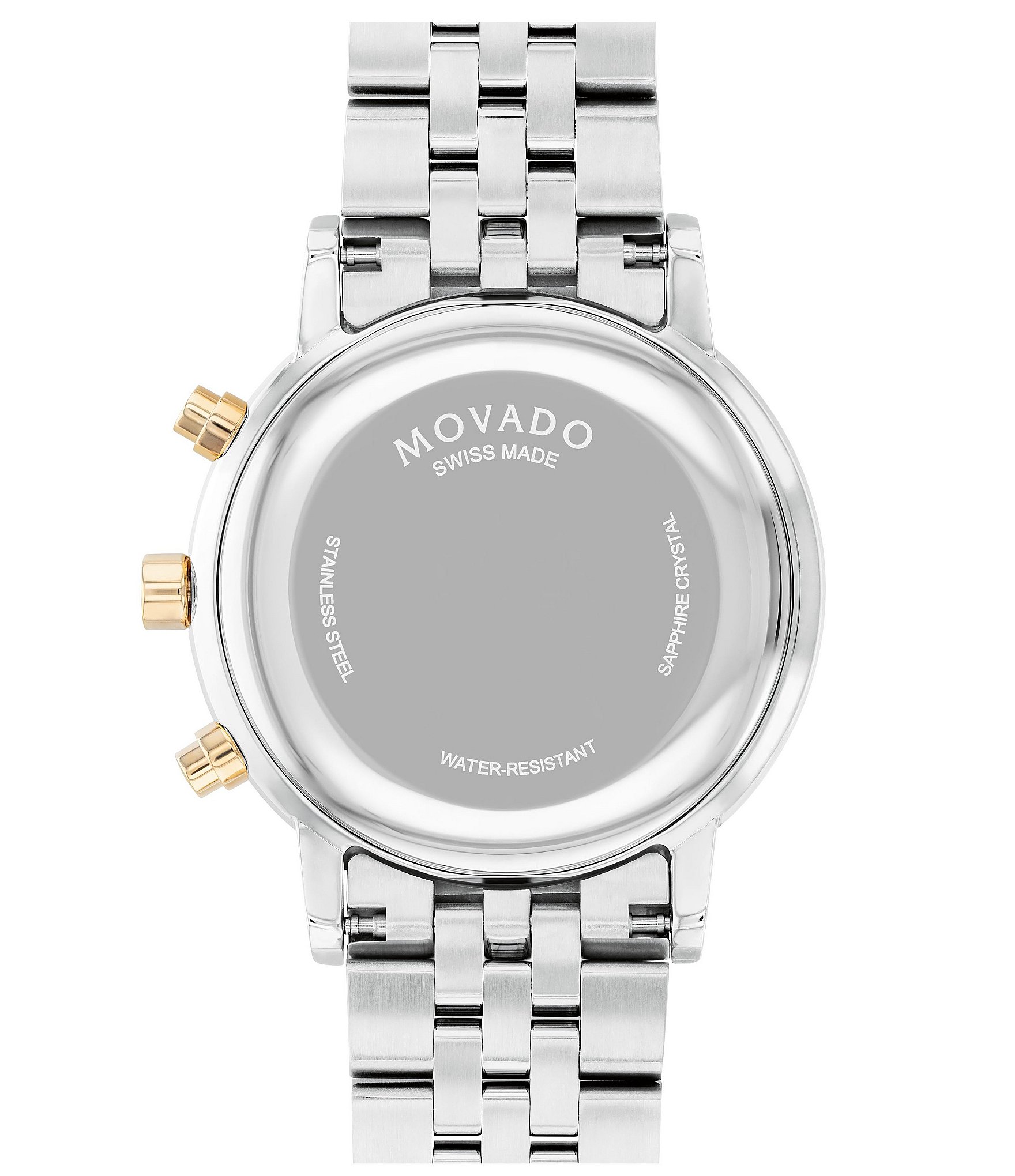 Movado Men's Museum Classic Quartz Chronograph Two Tone Stainless Steel Bracelet Watch