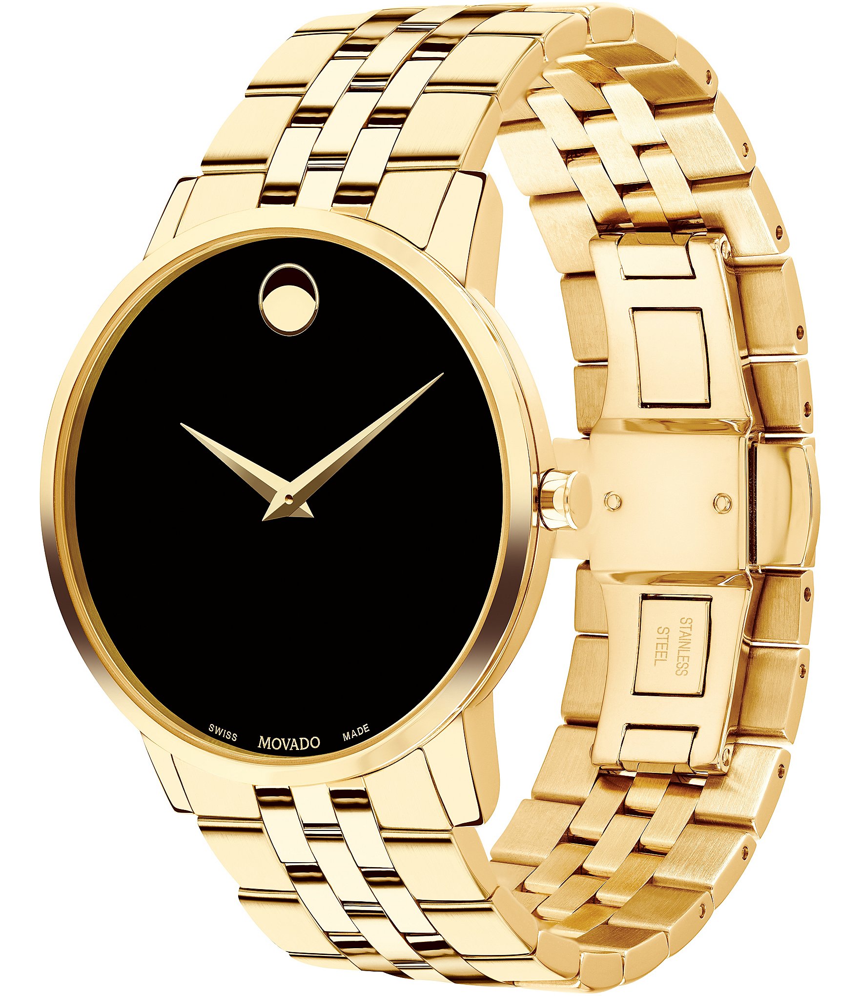 Movado Museum Classic Gold-Toned Link Bracelet Watch