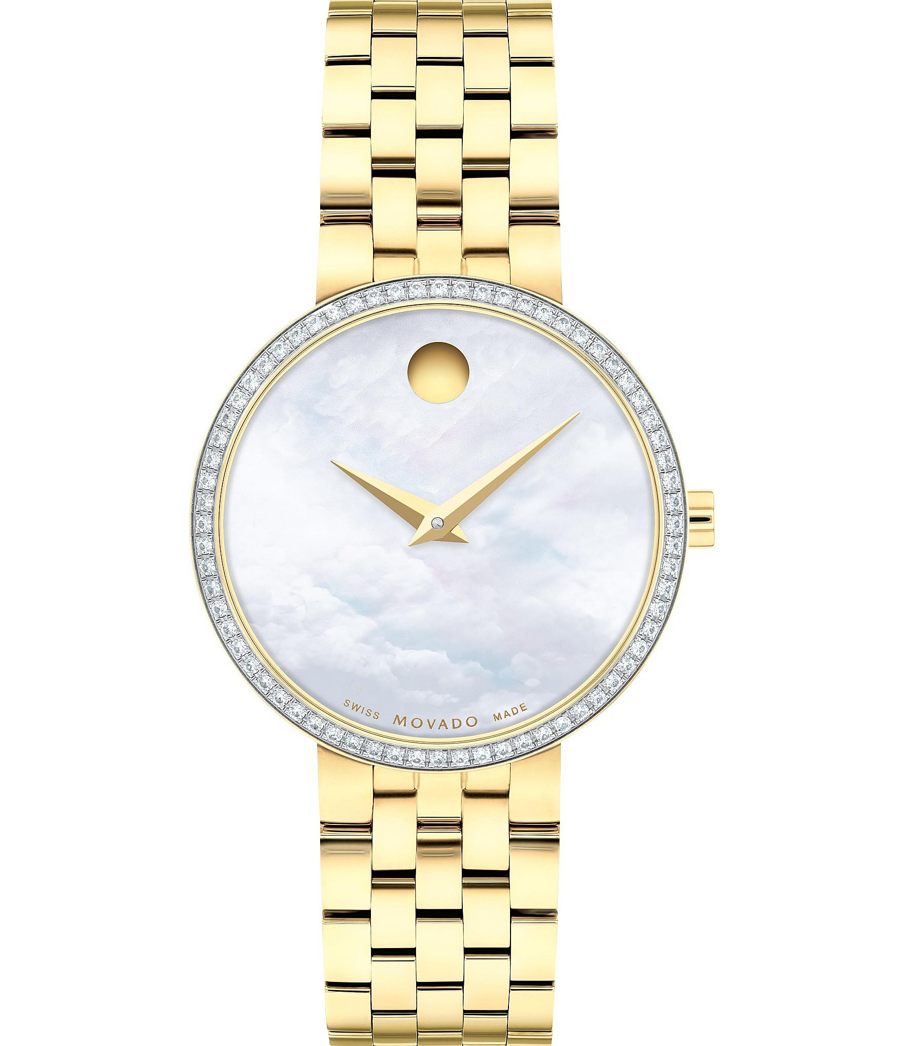 Movado Women's Museum Classic Quartz Analog Yellow Gold PVD Stainless Steel Bracelet Watch