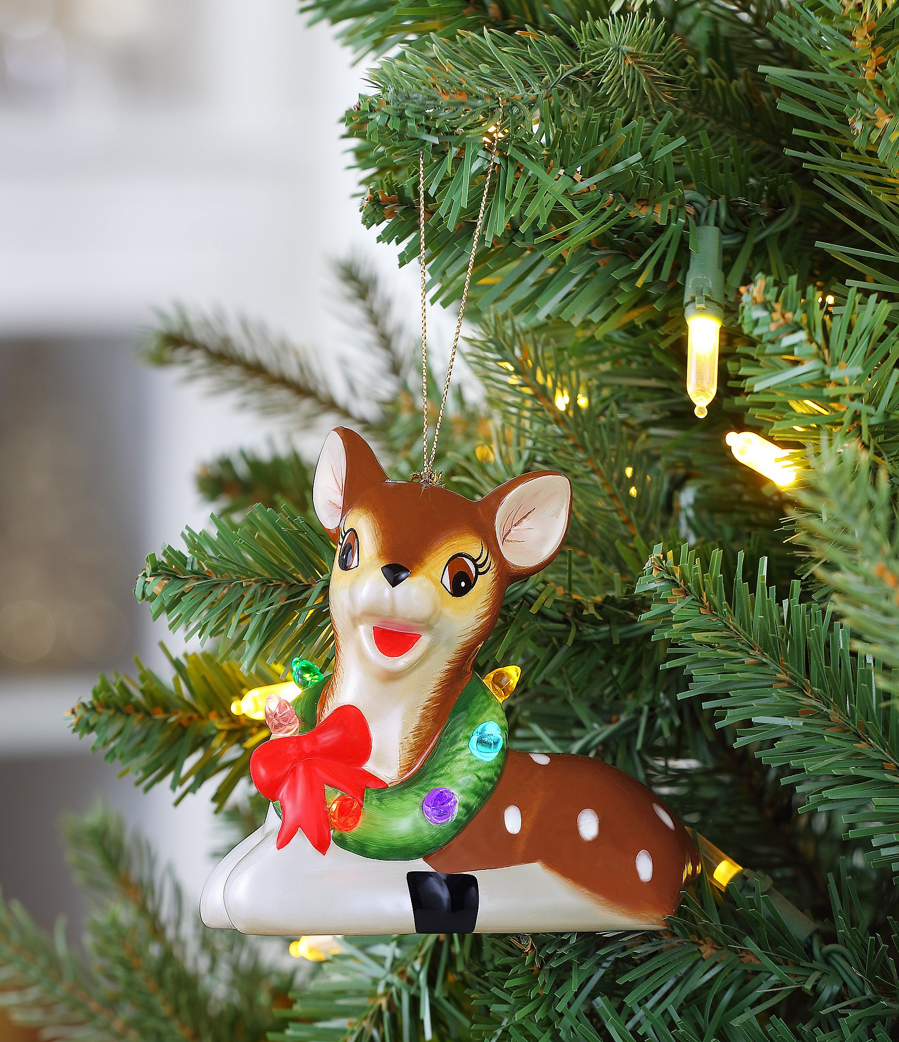 Mr. Christmas Nostalgic Ceramic Lit Reindeer Ornament