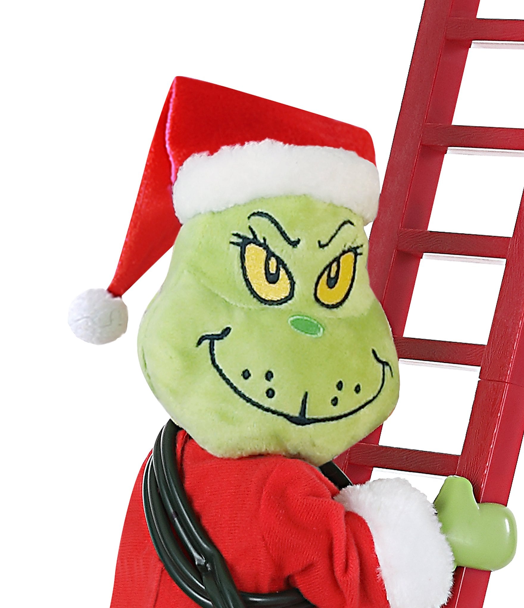 Mr. Christmas Super Climbing Grinch Animated Ladder Musical Decor, 43#double;