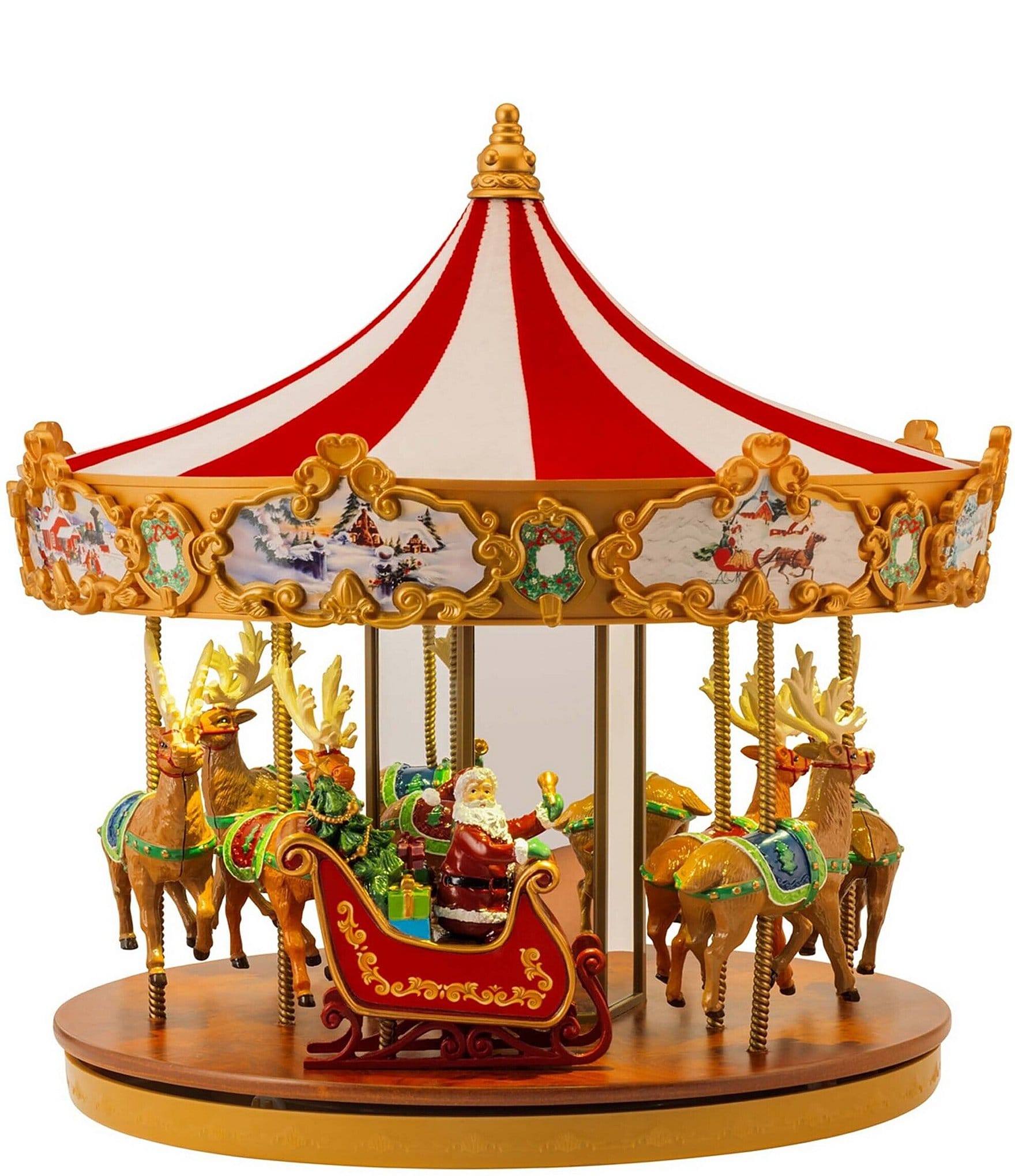 Mr. Christmas Carousel shops - large