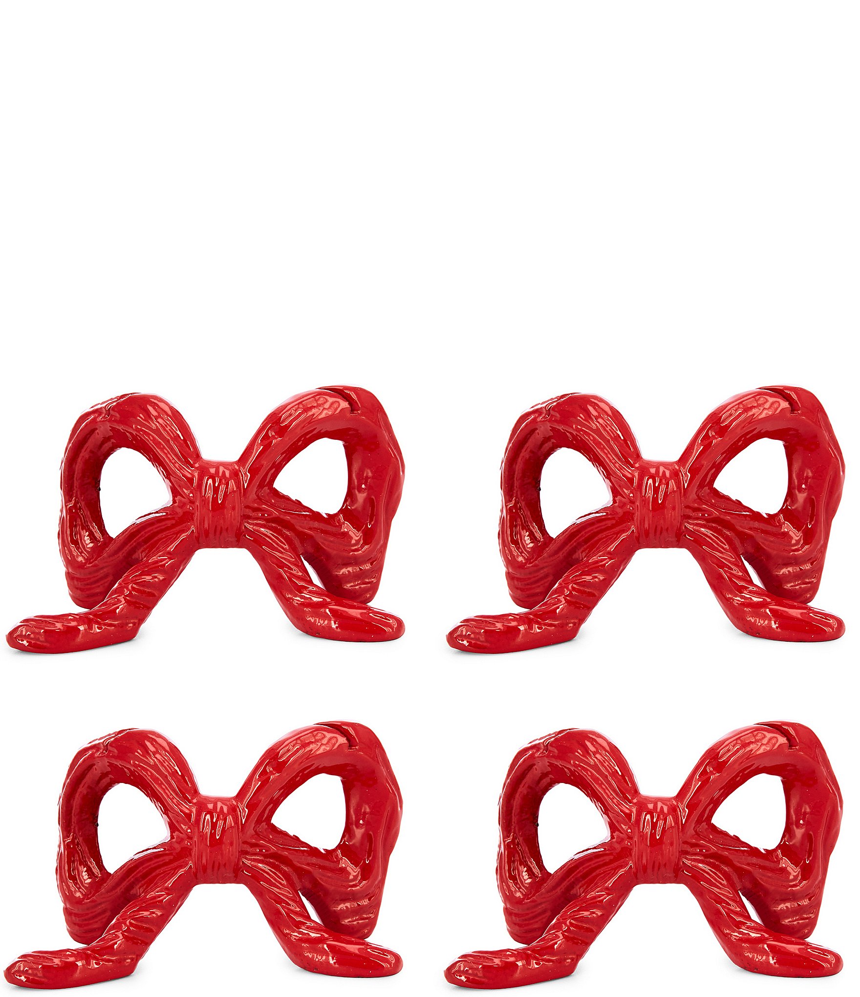 Mud Pie Enamel Bow Place Card Holders
