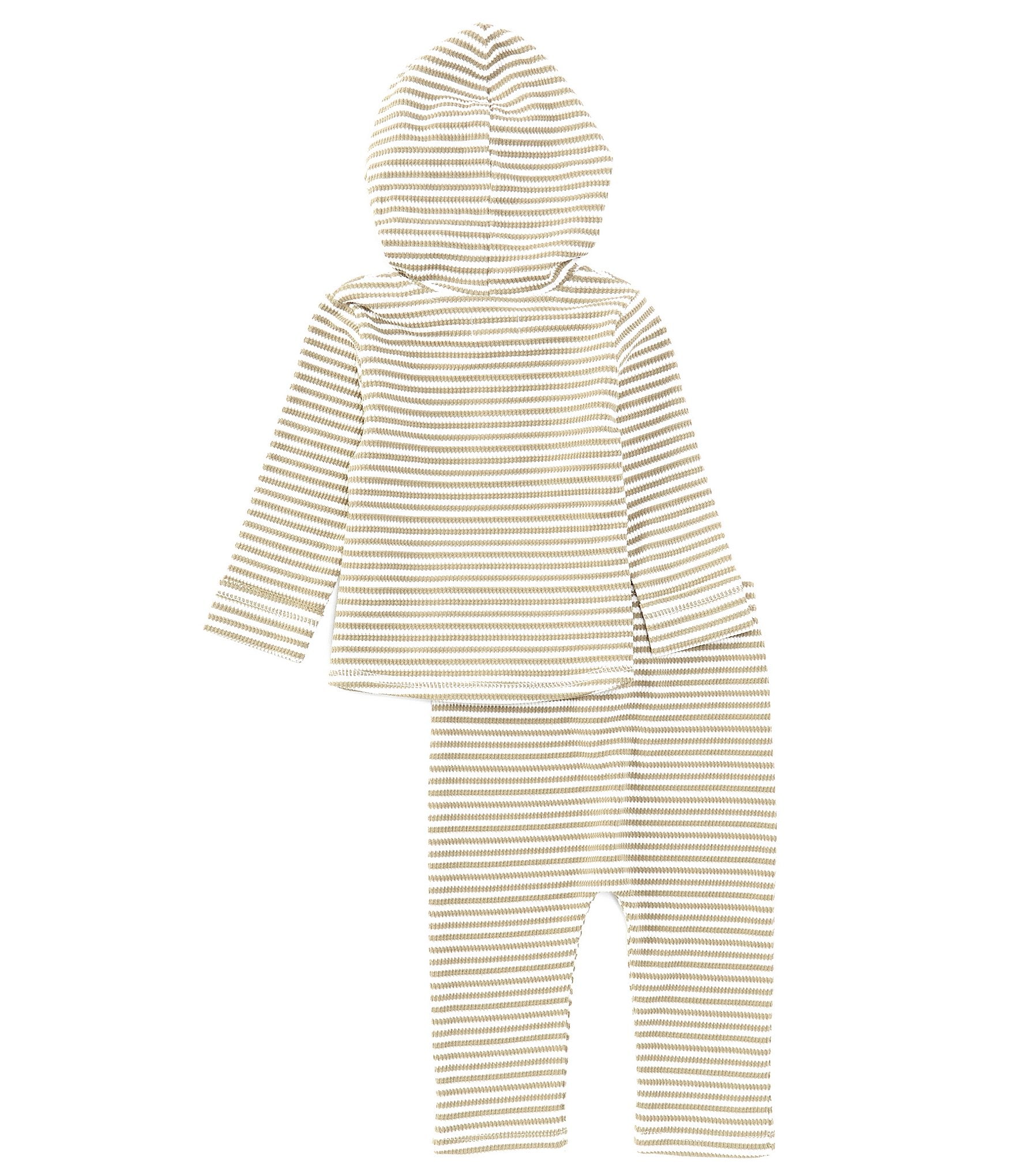 Mud Pie Baby Boys 3-12 Months Long Sleeve Striped Little Deer Waffle-Knit Hoodie & Matching Jogger Pant Set