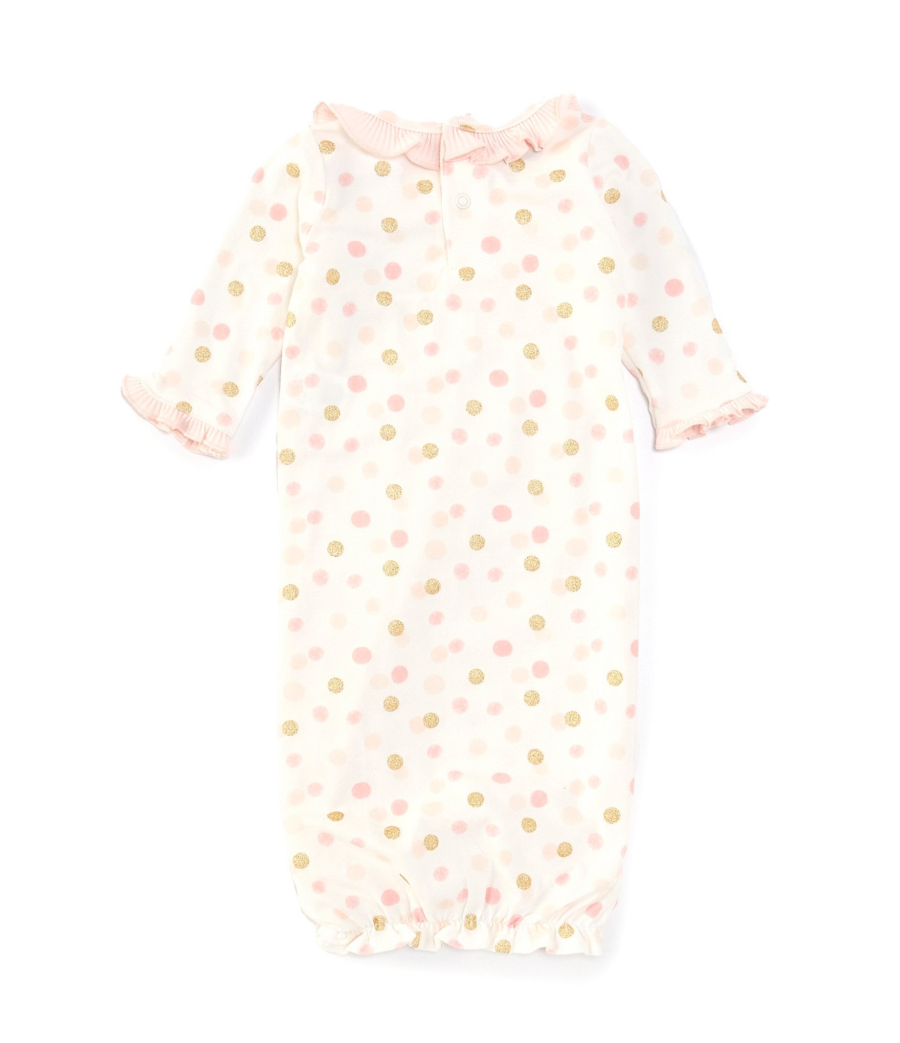 Mud Pie Baby Girls 0/3 Months Long-Sleeve Take Me Home Sleep Gown