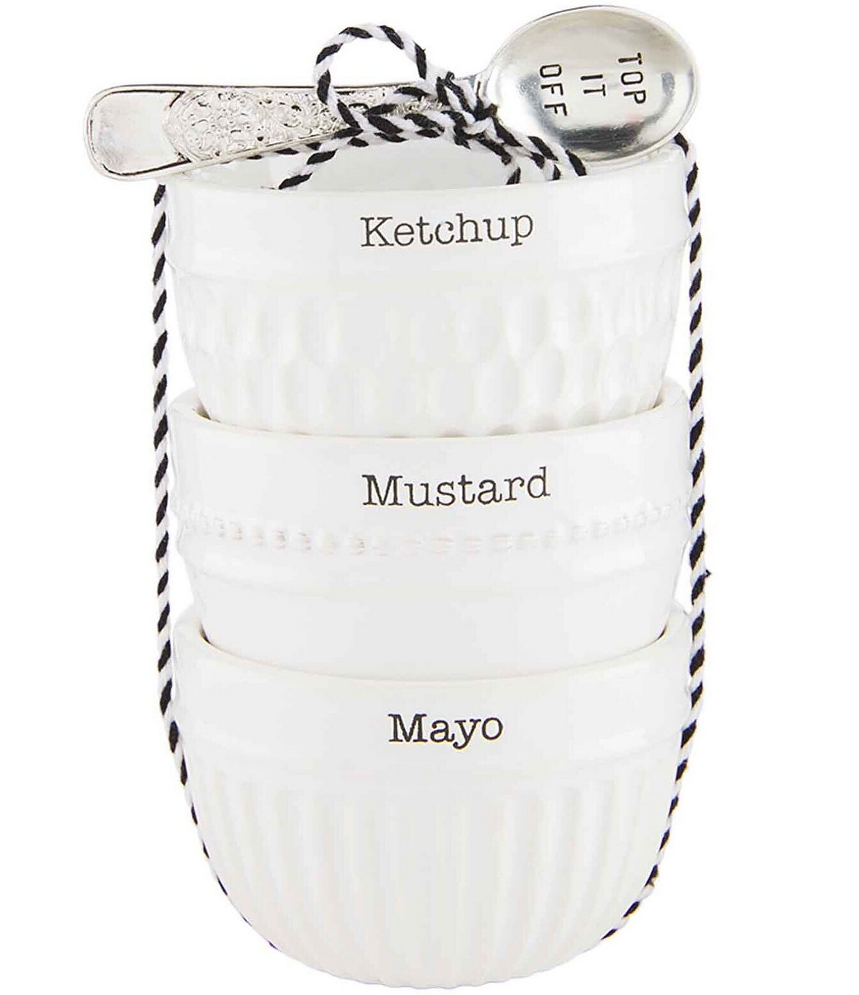 Mud Pie Circa Condiment Dip Bowl Set Dillard's