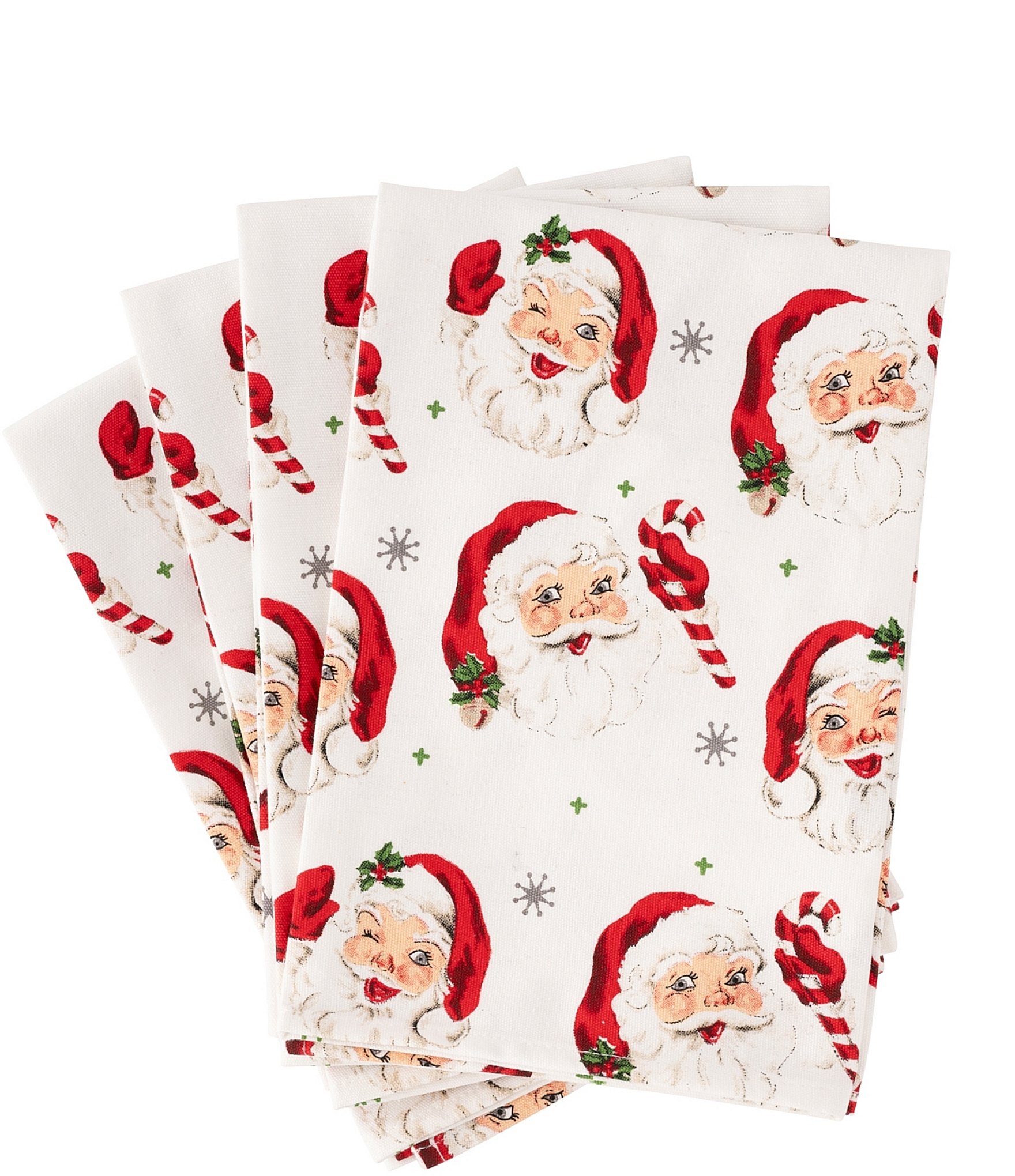 Amazon.co.jp: Mud Pie SANTA XMAS DRINKING NAPKINS, 5