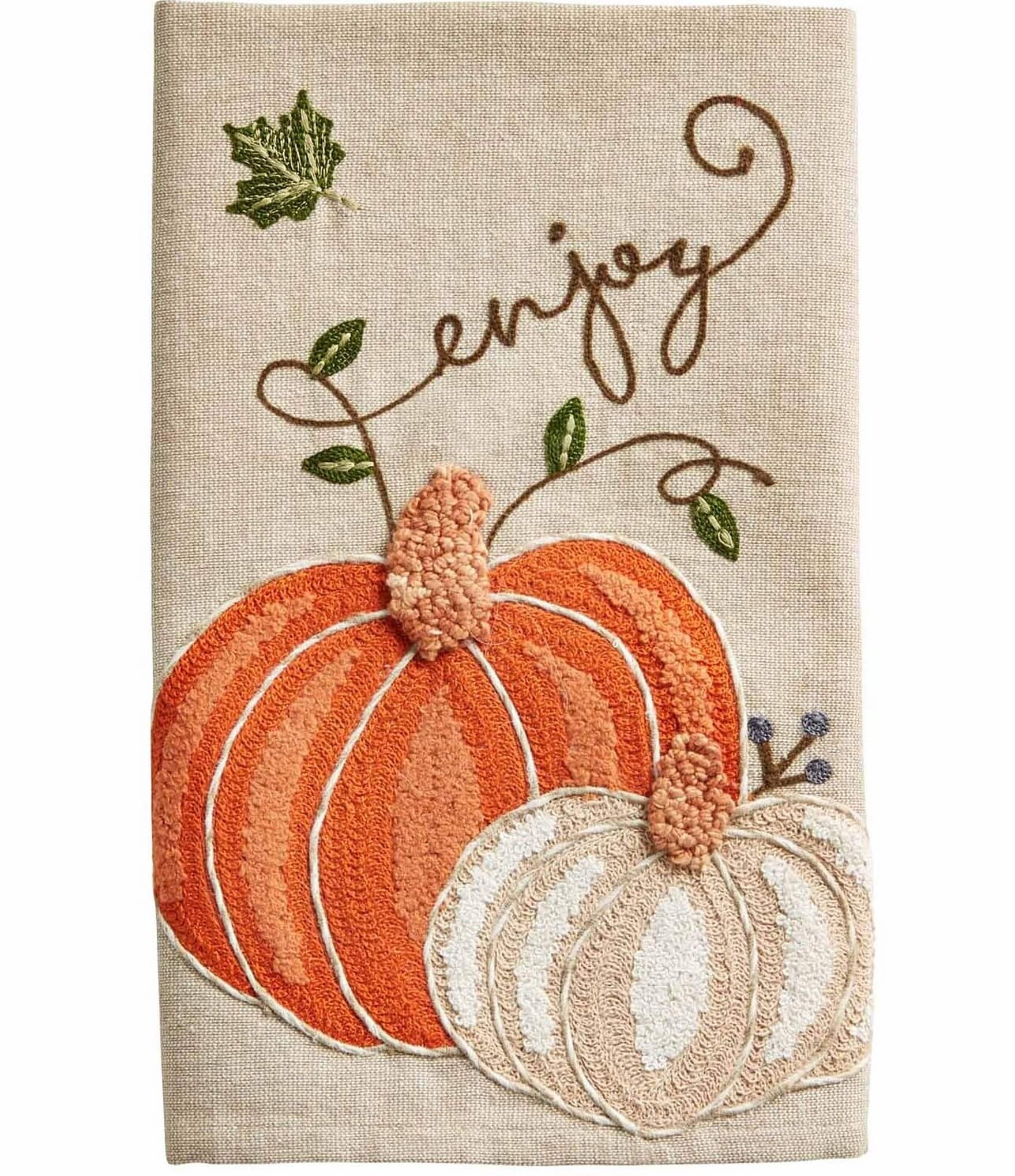 https://dimg.dillards.com/is/image/DillardsZoom/zoom/mud-pie-festive-fall-collection-enjoy-embroidered-pumpkin-towel/20192021_zi.jpg