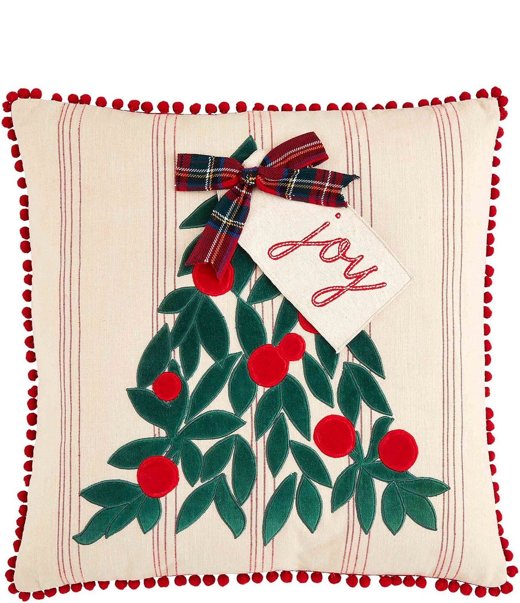 Embroidered Velevet Christmas Pillows