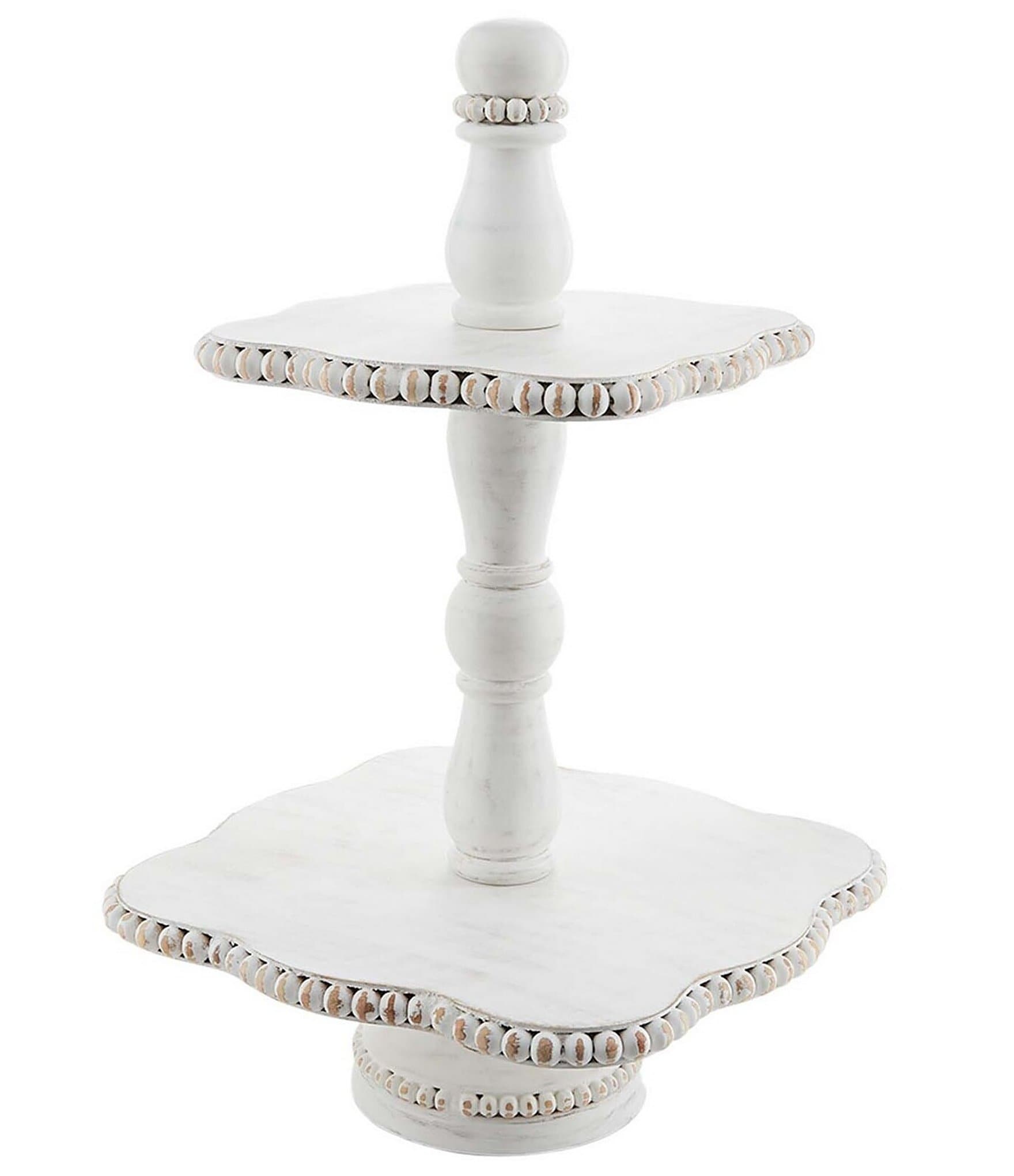 Mudpie White Bead Tray & Cloche Set – The Leopard Antler Boutique