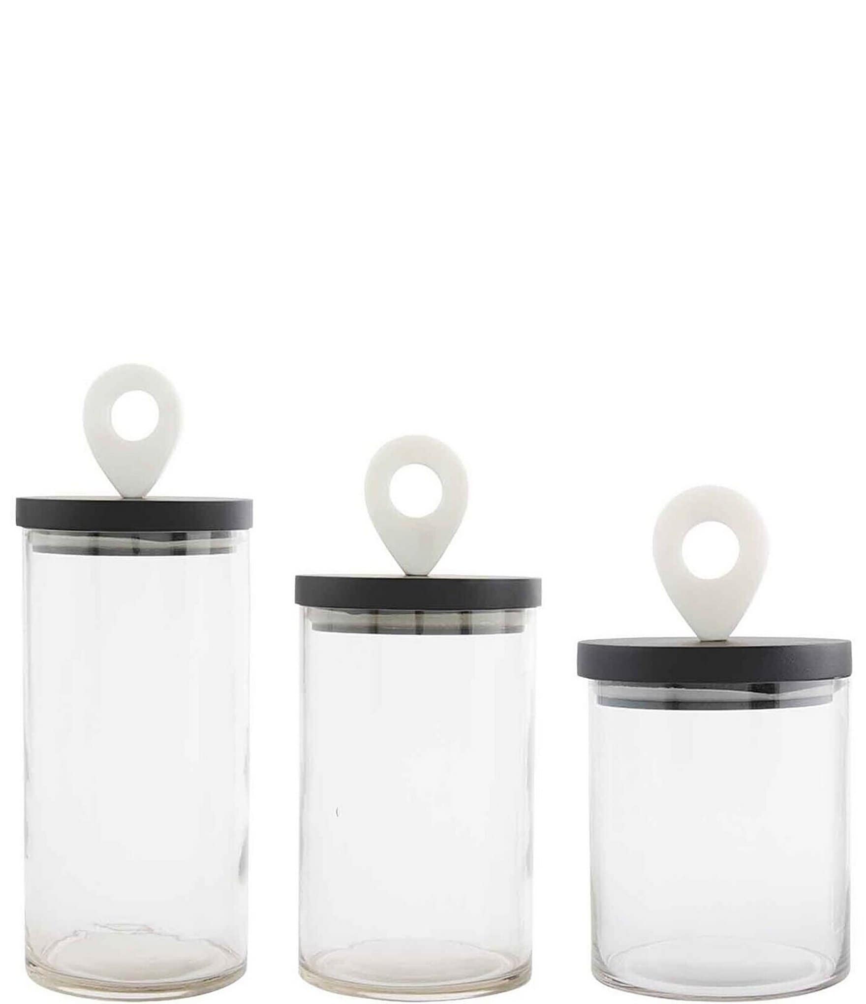 https://dimg.dillards.com/is/image/DillardsZoom/zoom/mud-pie-mercantile-collection-black-and-white-3-piece-glass-canister-set/20258170_zi.jpg