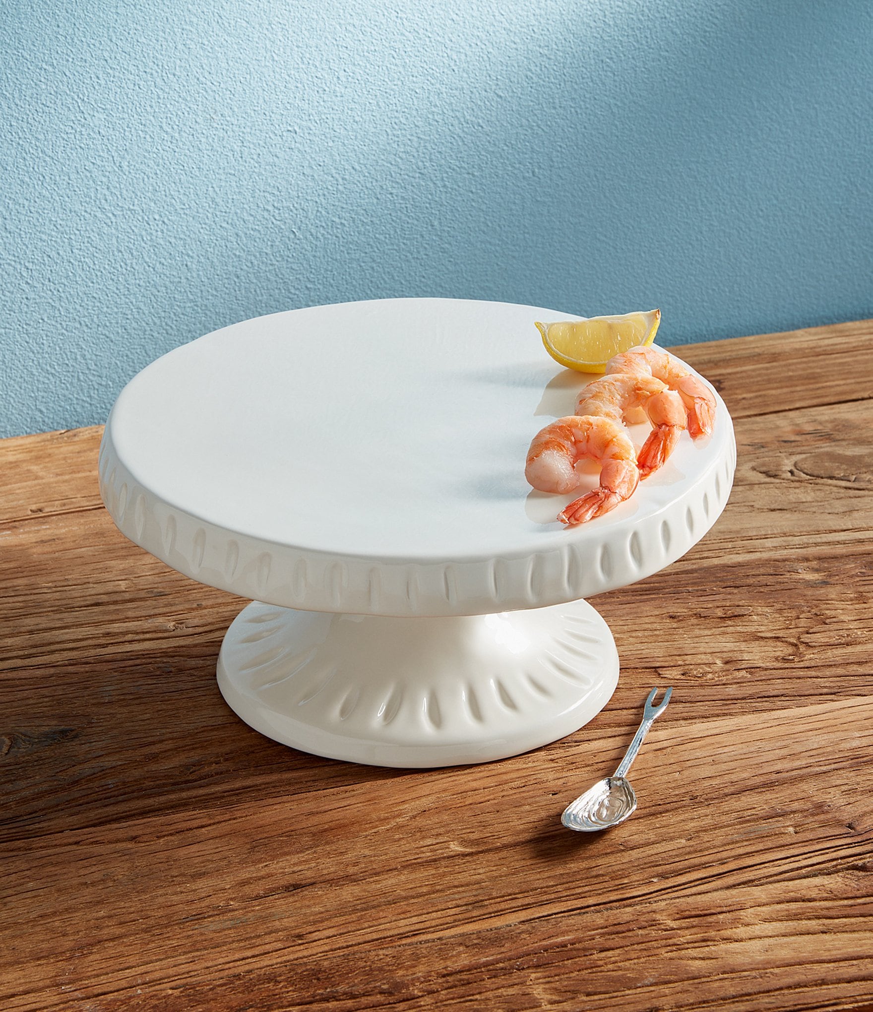 Mud Pie On The Half Shell Reversible Seafood Tower and Pedestal Set