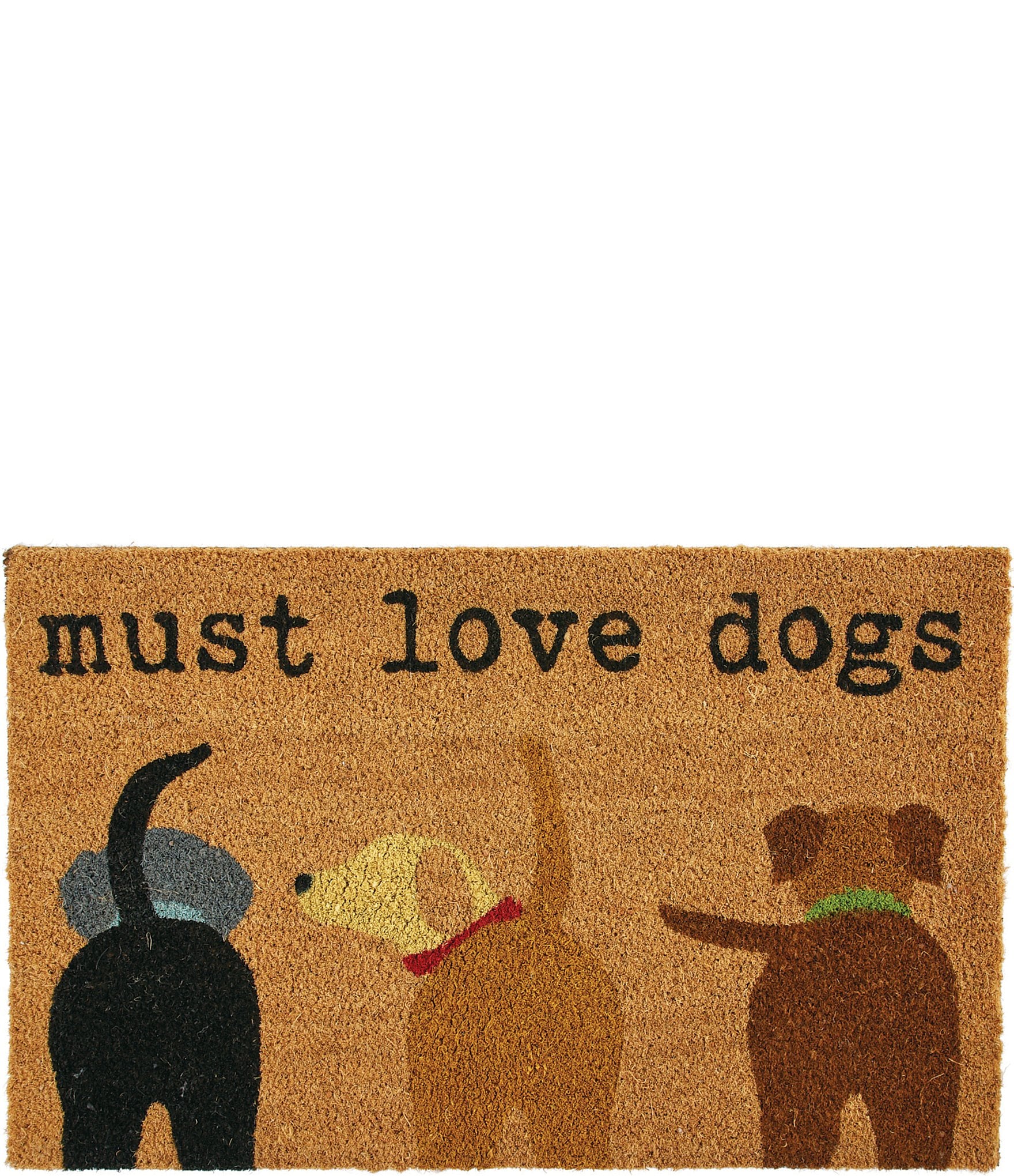 Mud Pie Must Love Dogs Doormat