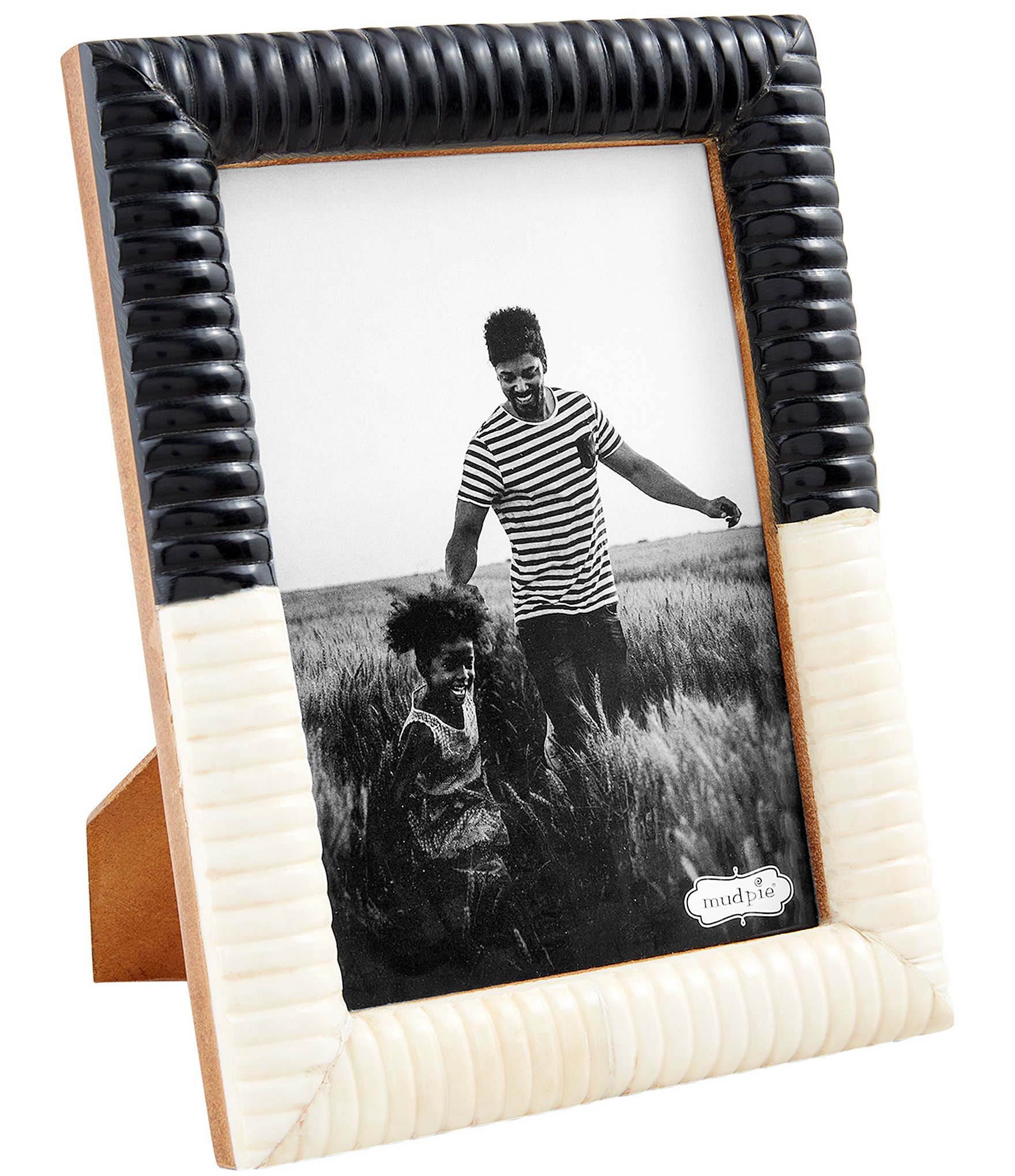 Mud Pie Ribbed Bone Marble Colorblock Picture Frame Dillard's