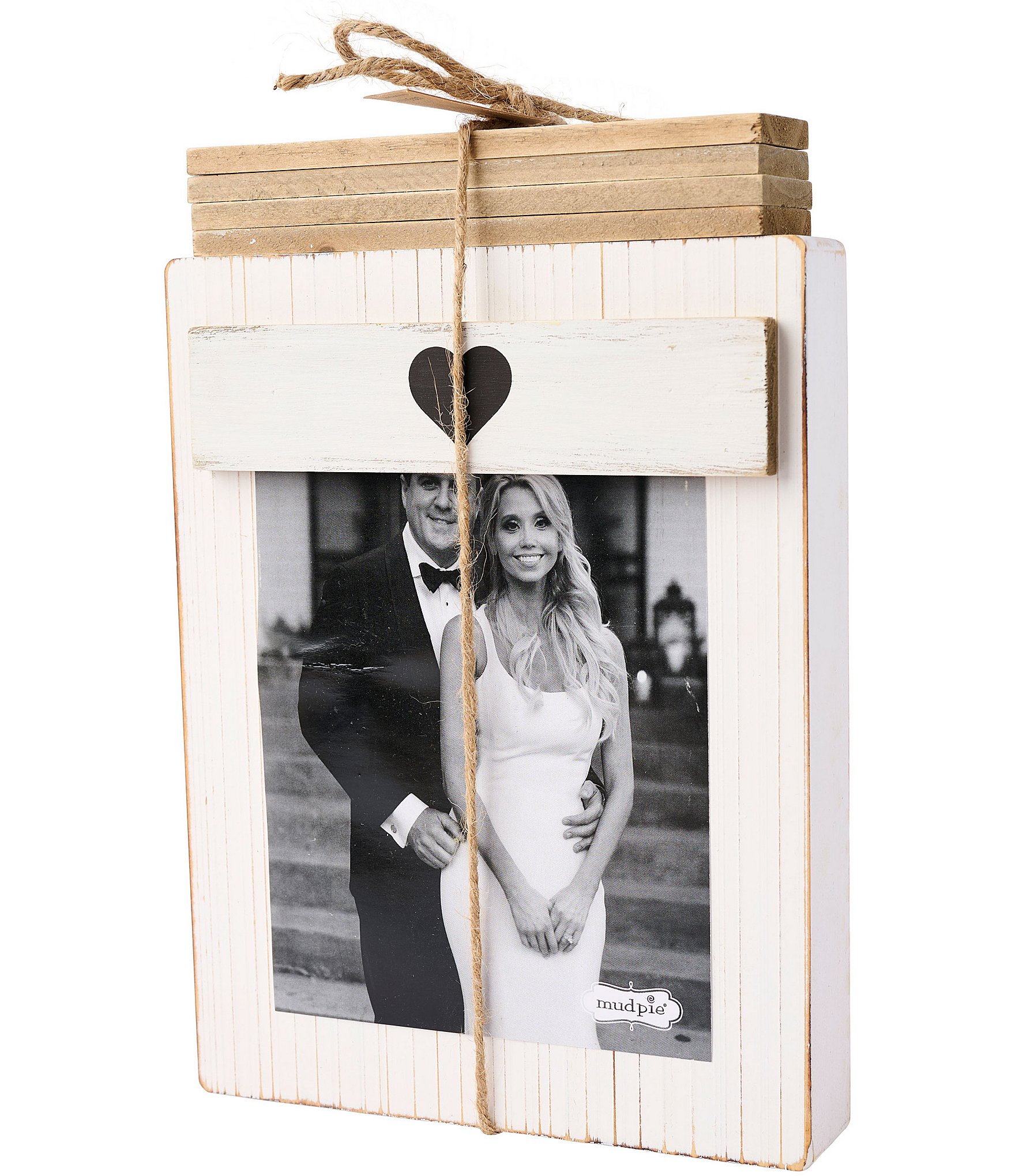 Mud Pie Wedding Event Magnet Wood Picture Frame, 4x6