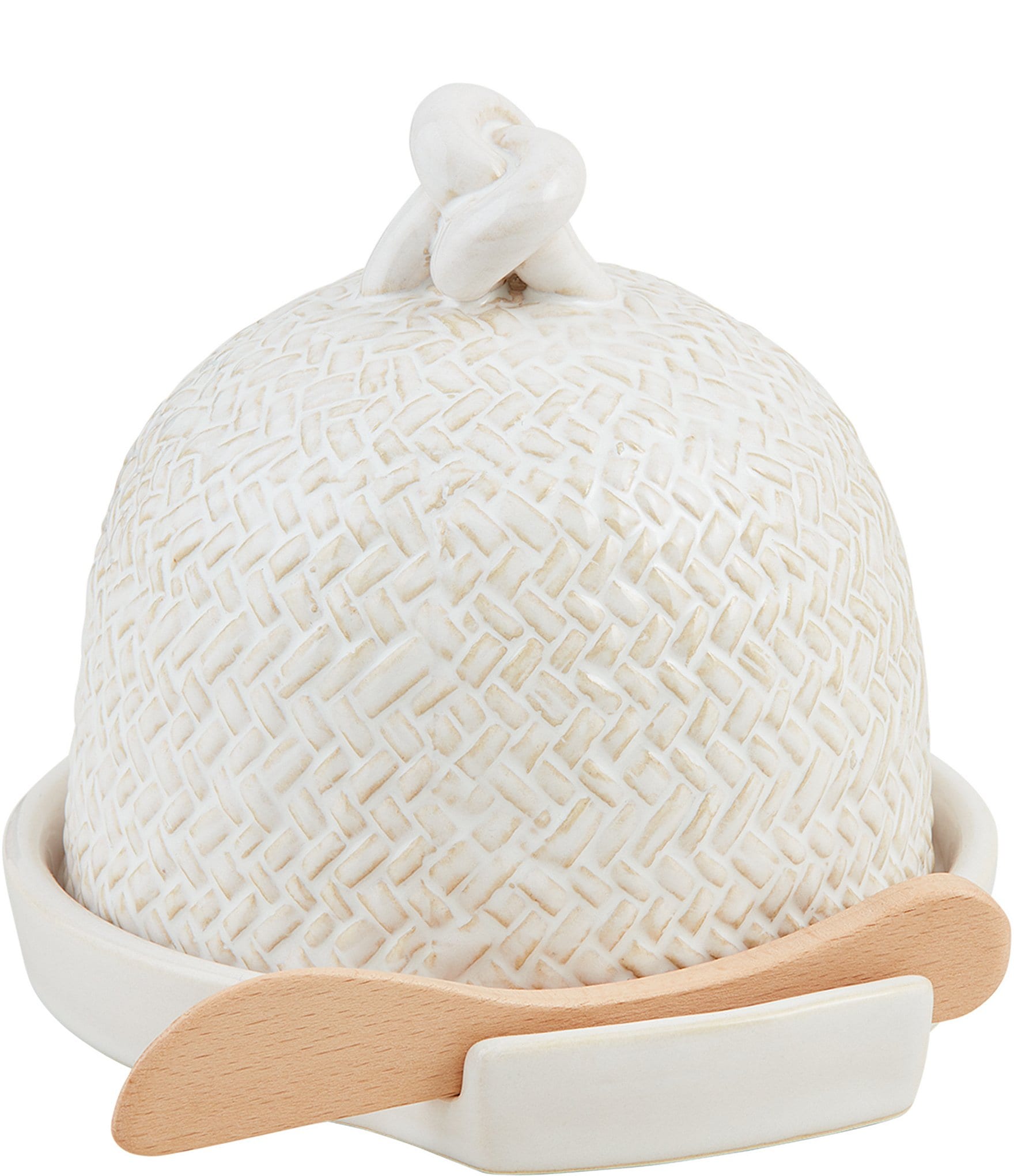 Mud Pie White House Cheese Ball Cloche Set