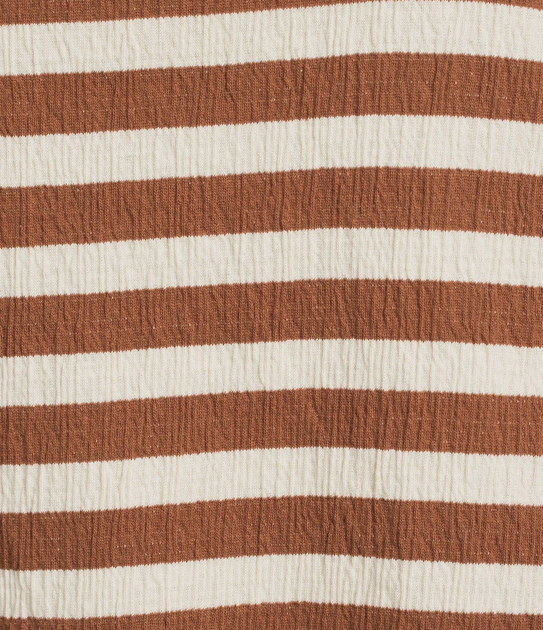 Multiples Knit Stripe Wide Neck 3/4 Sleeve Drop Shoulders Top