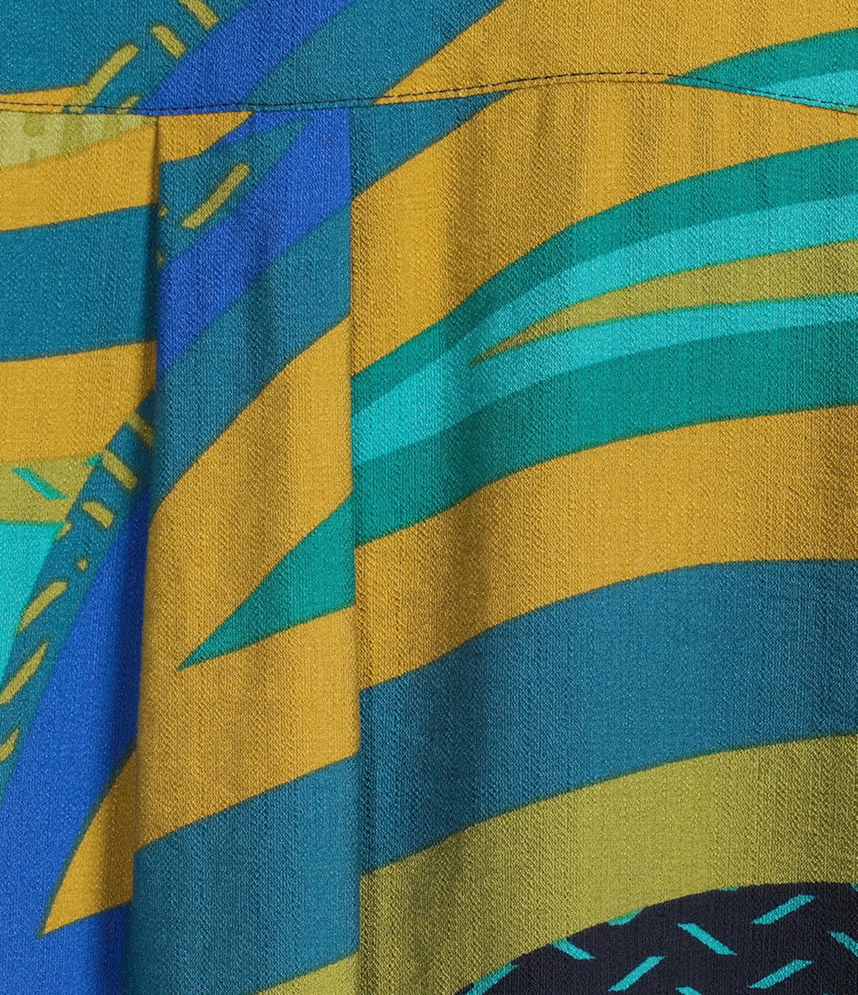 Multiples Plus Size Abstract Point Collar 3/4 Turn-Up Cuff Sleeve Button Front Shirt