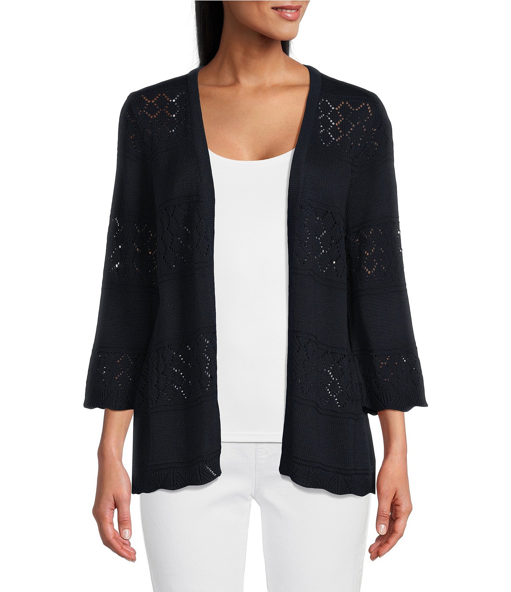 Lace open front on sale cardigan