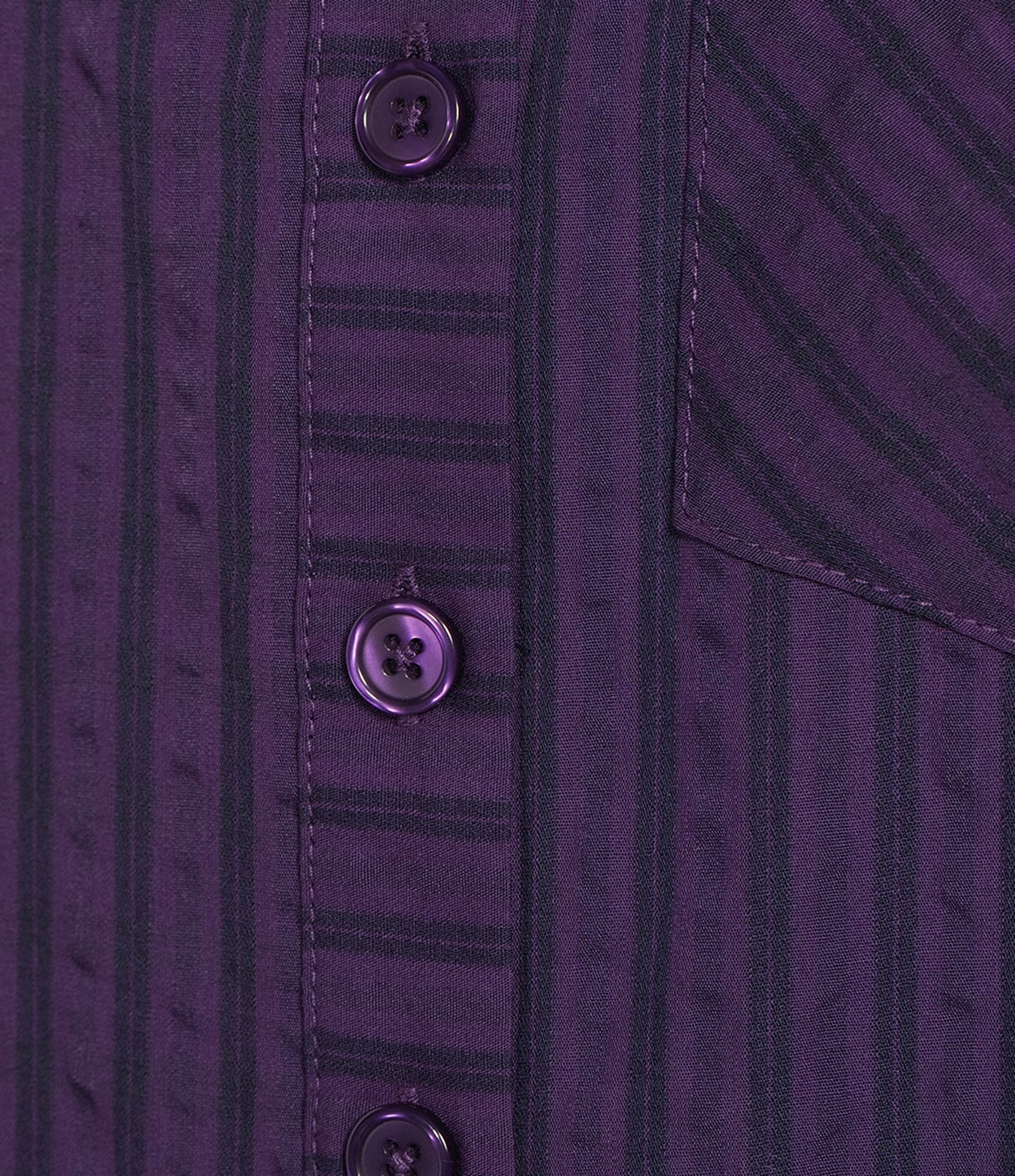 Multiples Woven Plaid And Stripe Point Collar Long Sleeve Shirt