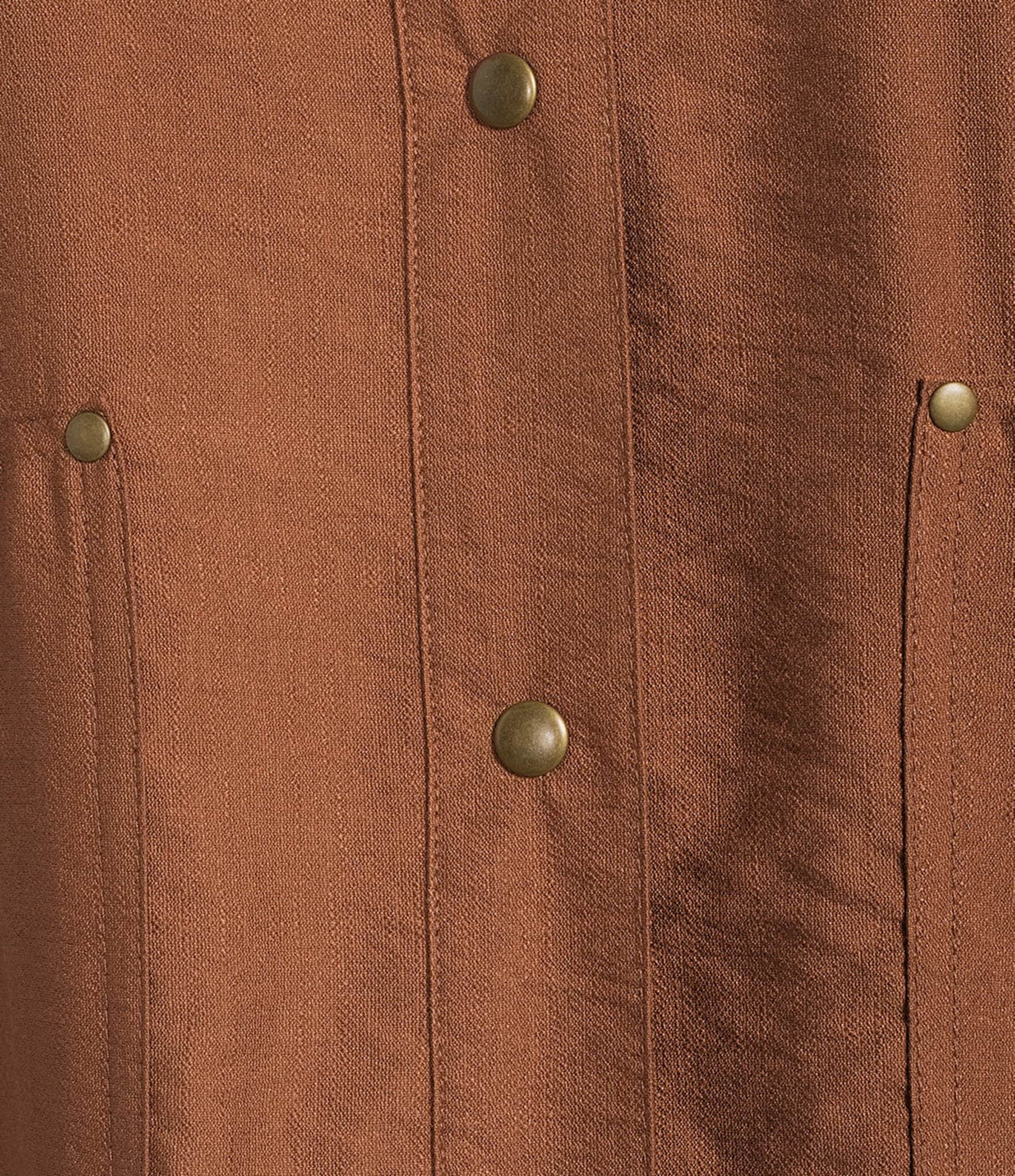 Multiples Woven Point Collar Long Sleeve With Roll Tab D-Ring Jacket