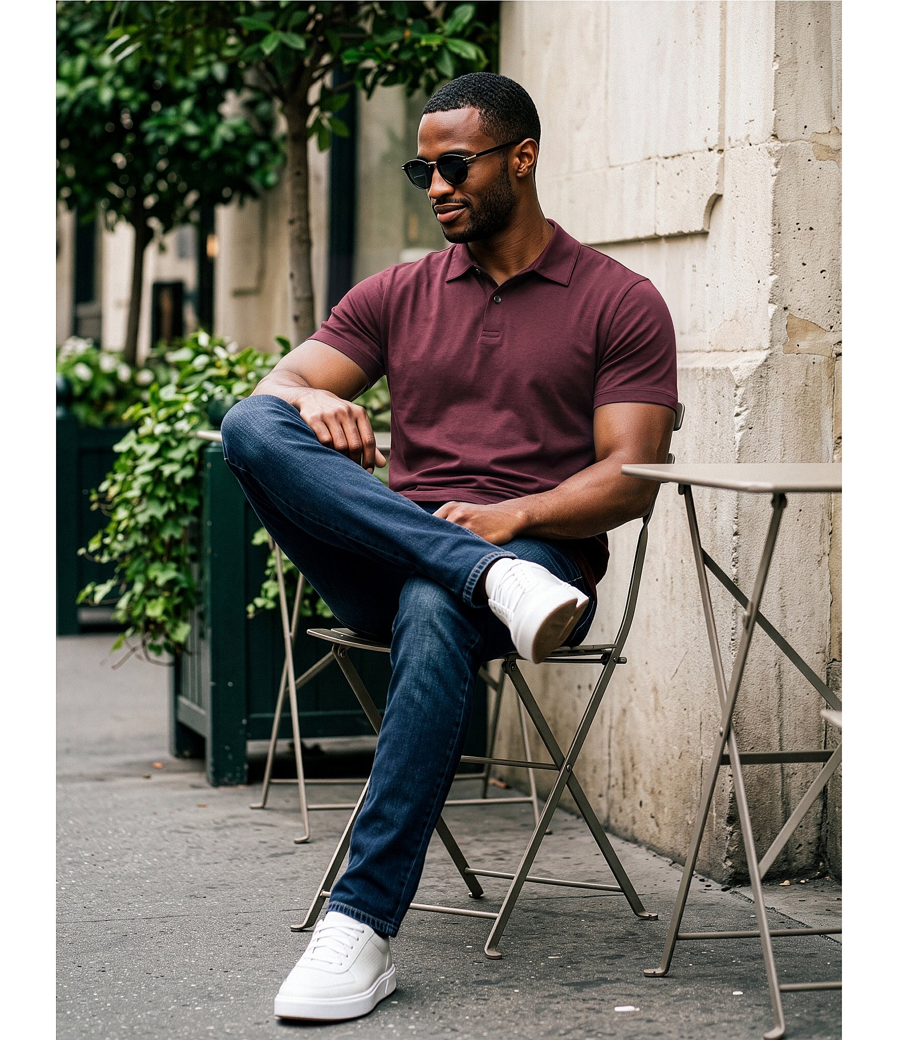 Murano Alex Slim-Fit Premium Medium Wash Denim Skinny Jeans