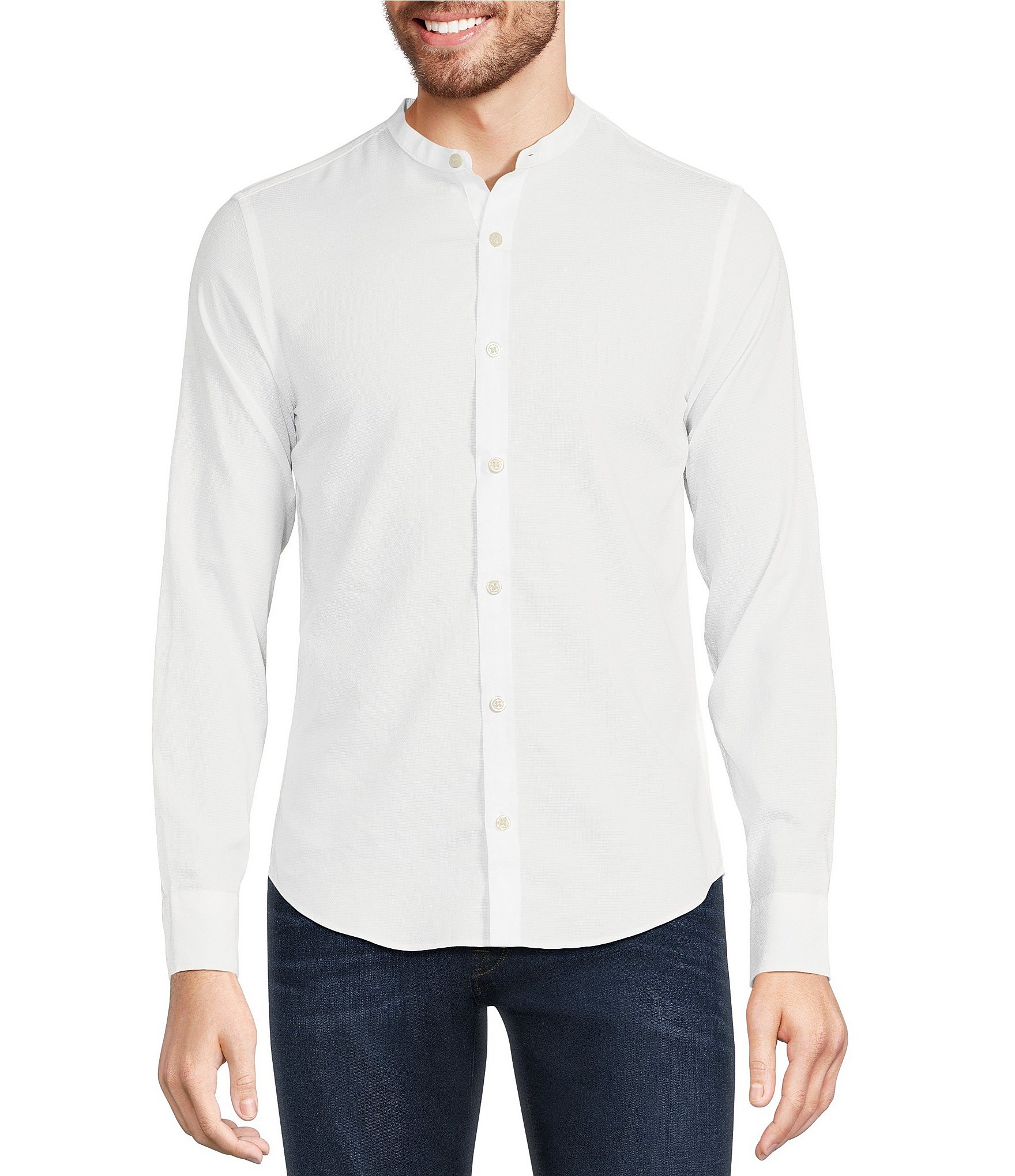 Stiffcollar Mandarin Collar Shirts for men –