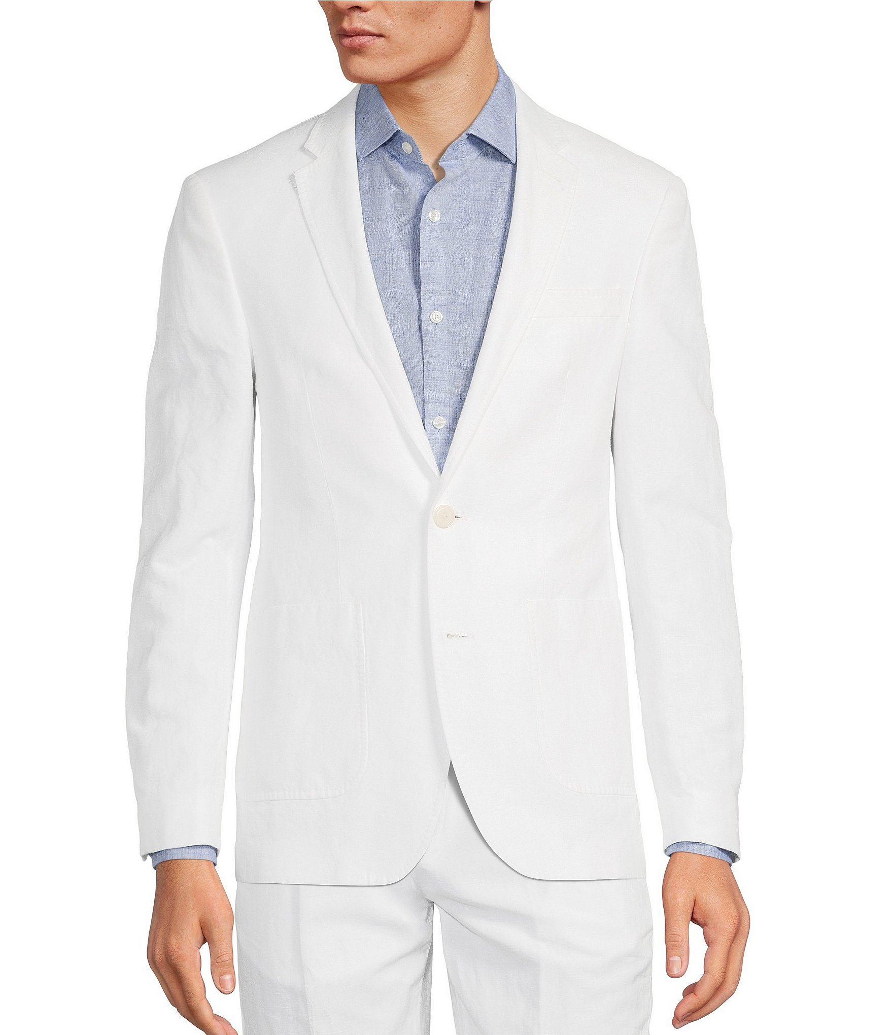Murano Baird McNutt Slim Fit Solid Linen Suit Separates Blazer | Dillard's