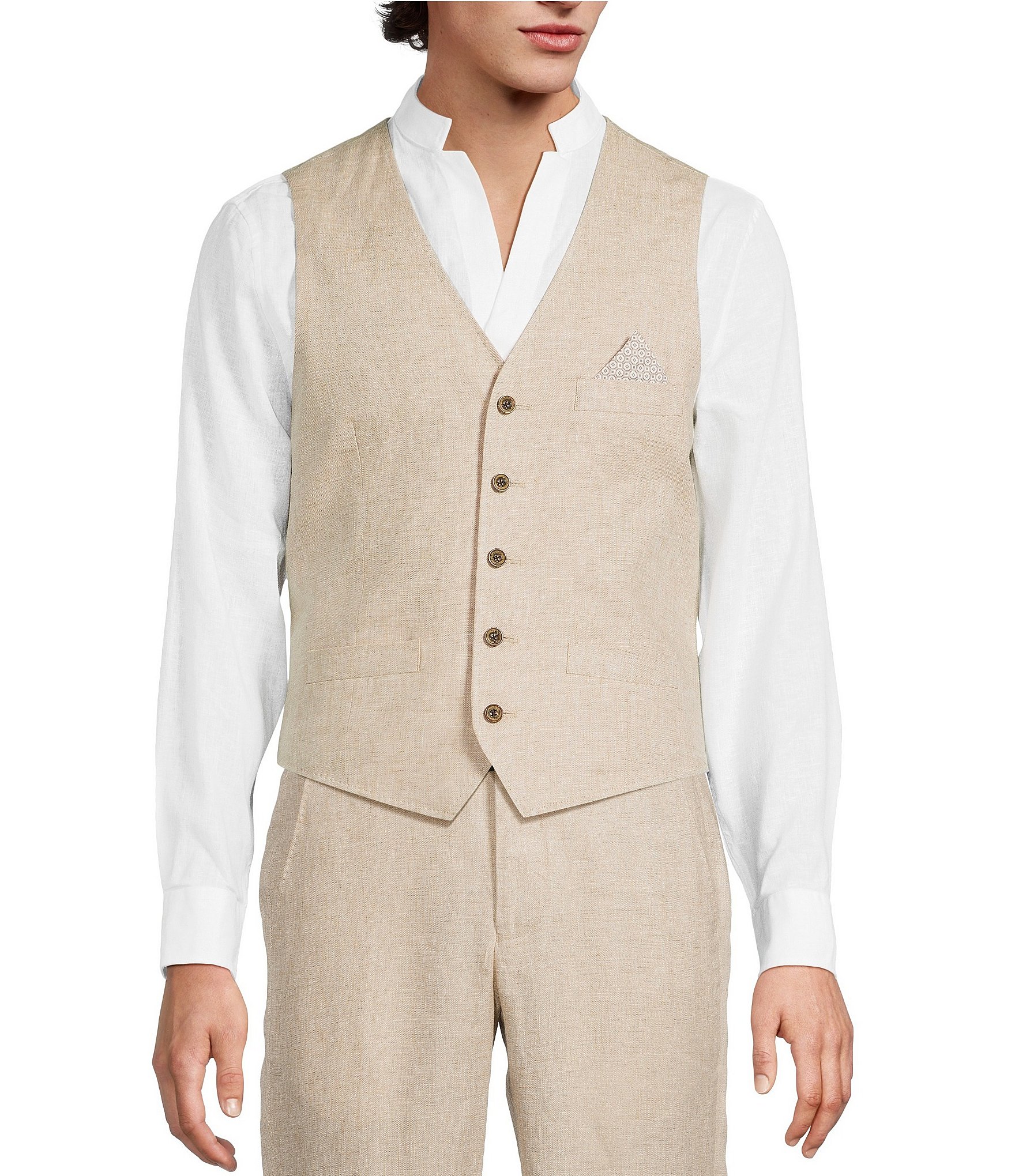 Murano Baird McNutt Suit Separates Linen Vest