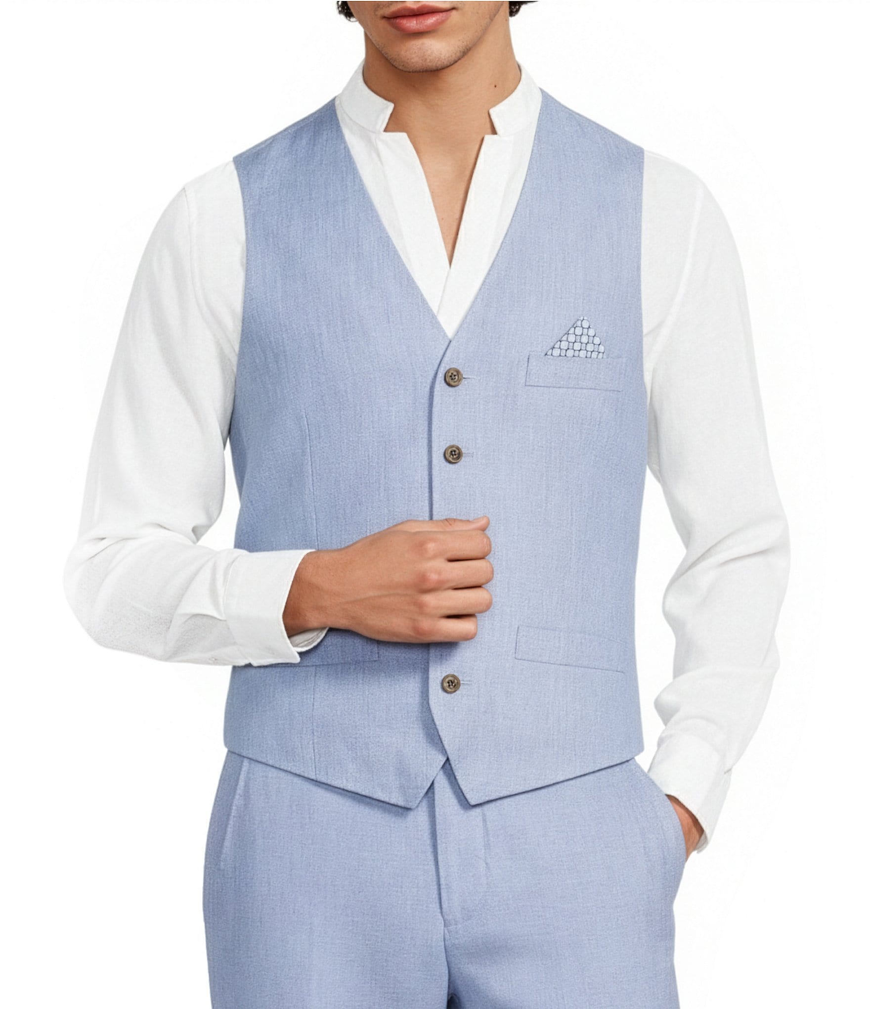 Murano Baird McNutt Suit Separates Linen Vest