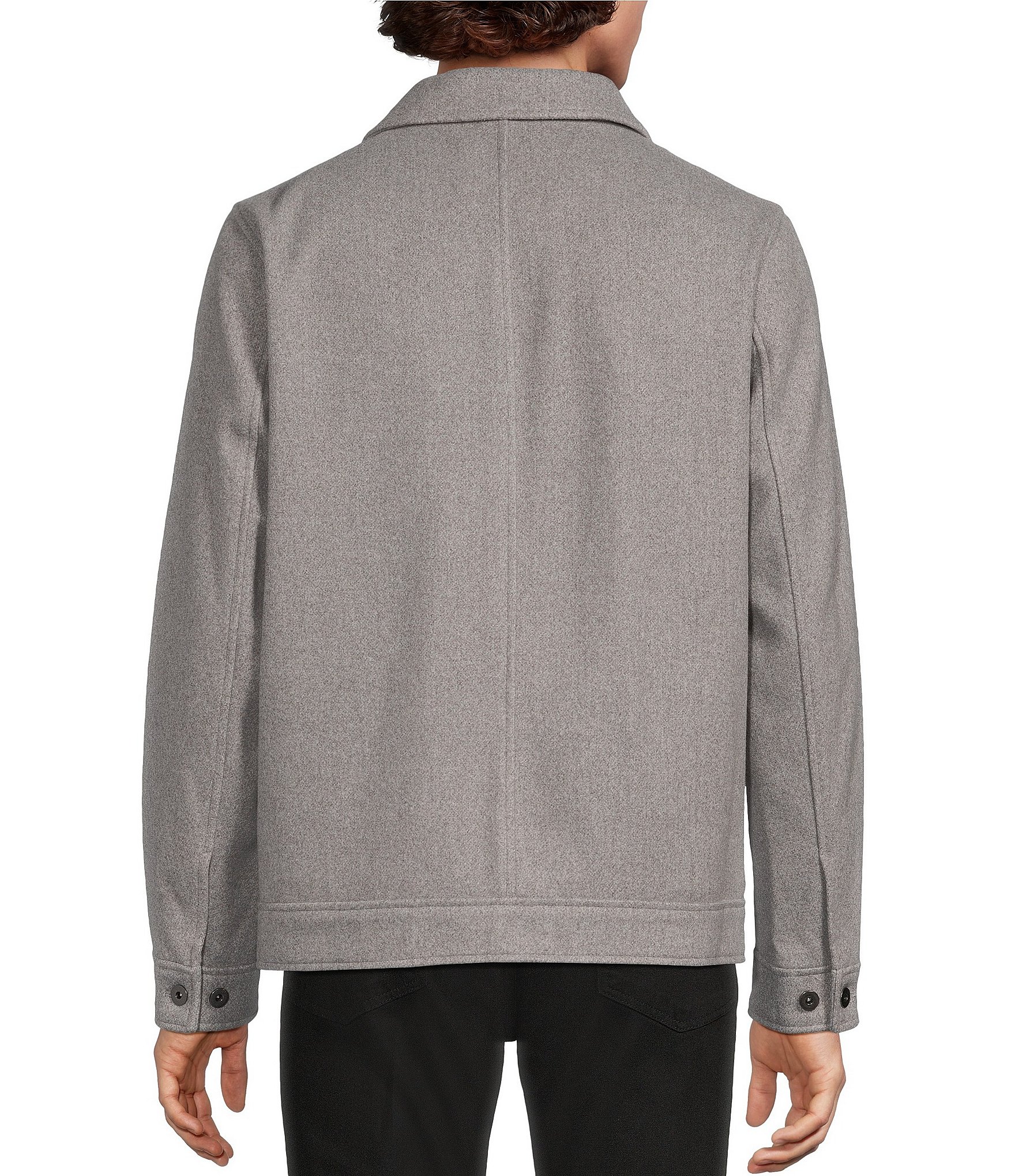 Murano Big & Tall City Stride Button Front Shirt Jacket