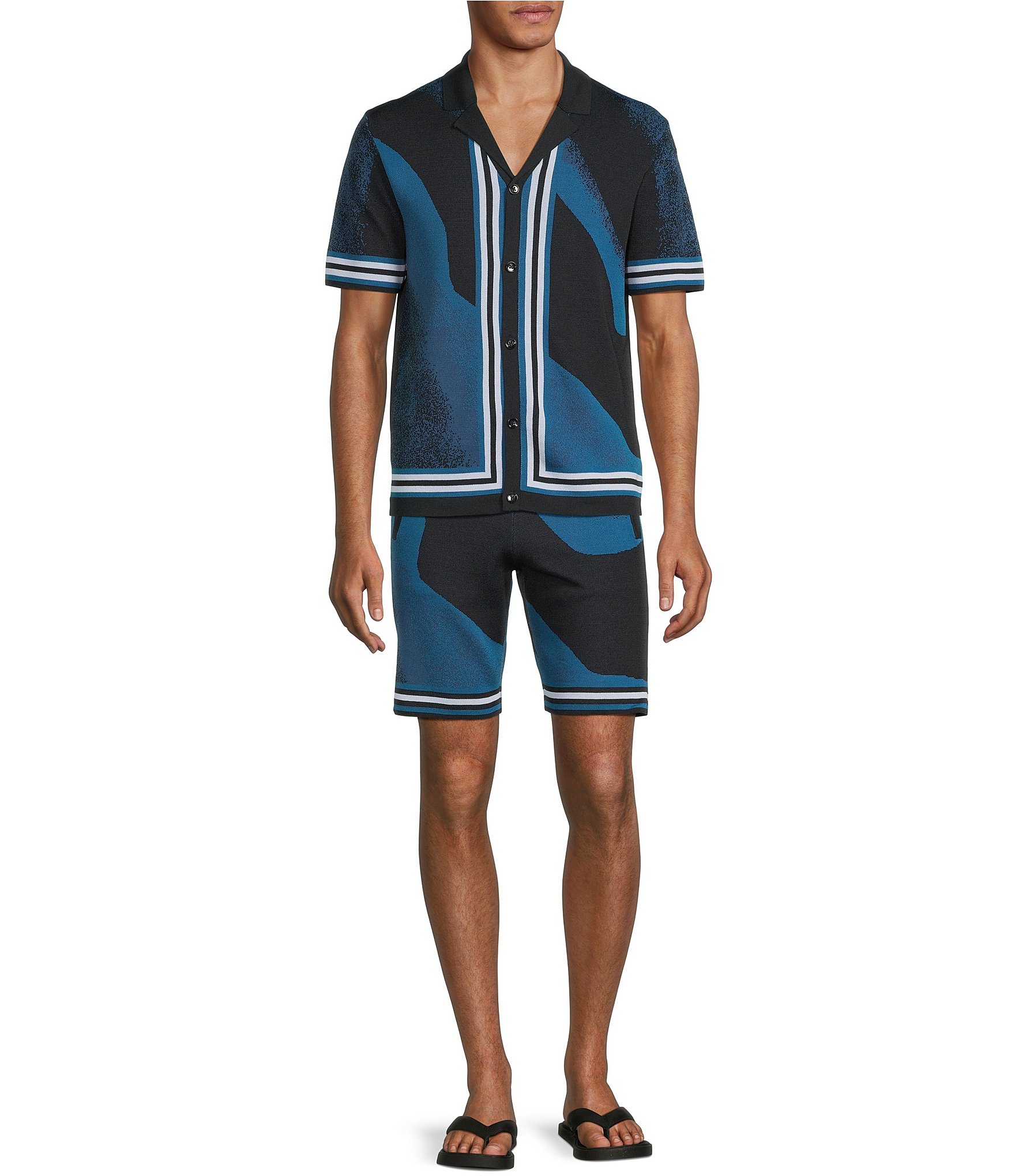 Murano Big & Tall Interdimensional Collection Heat Map Jacquard 8#double; Inseam Shorts