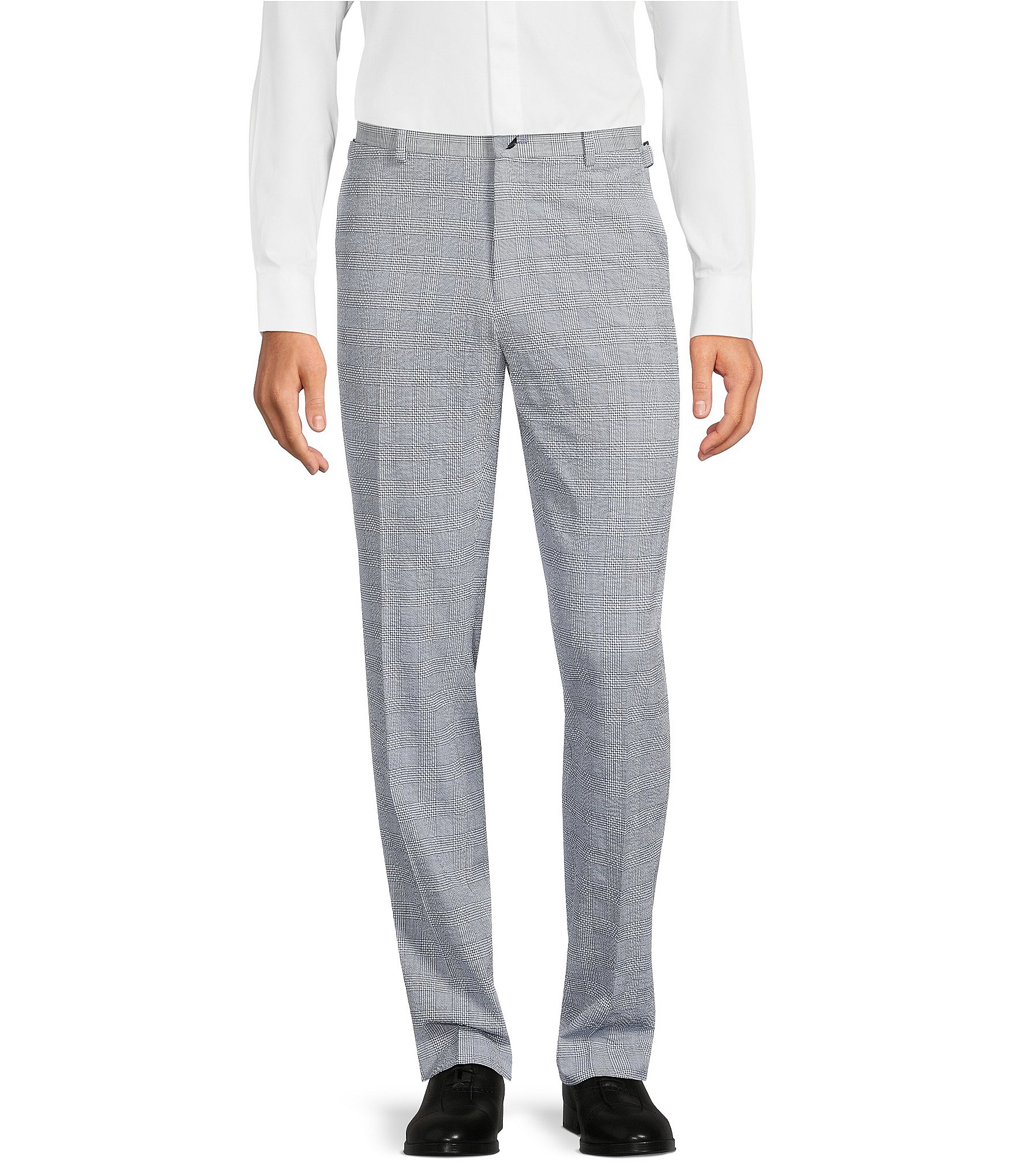 Murano Big & Tall Looking Glass Collection Alex Slim Fit Flat Front Checked  Seersucker Dress Pants | Dillard's