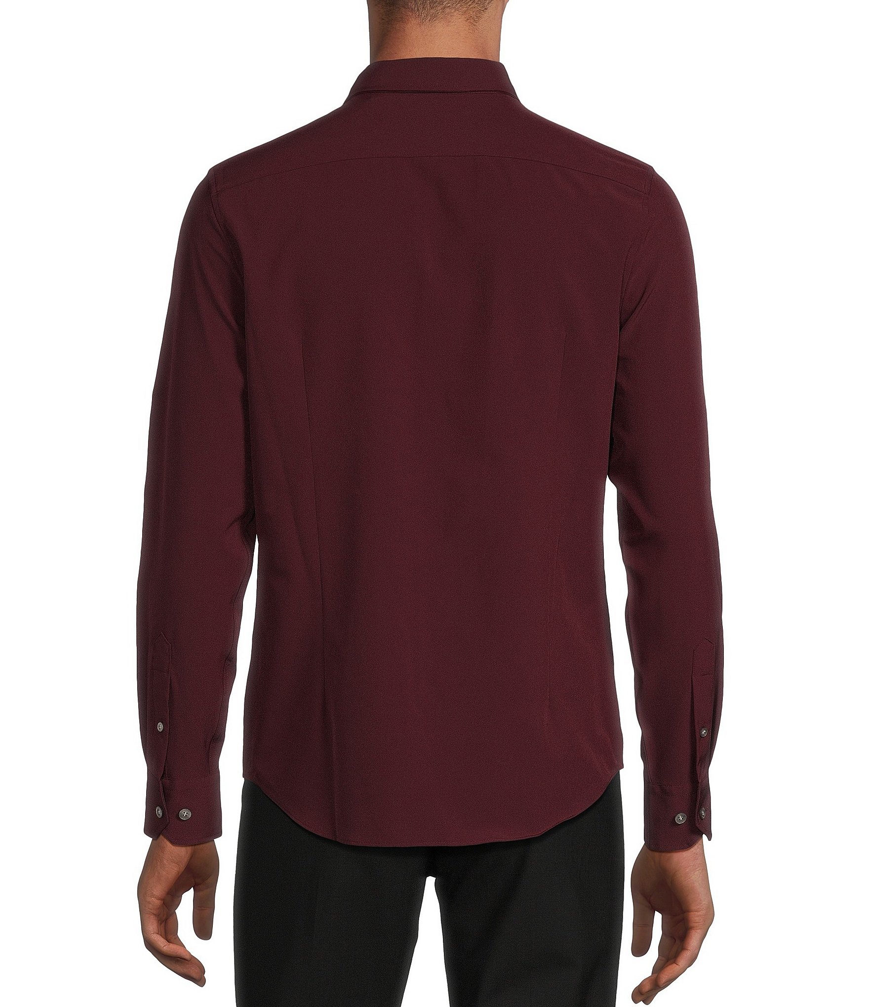 Murano Big & Tall Slim-Fit Performance Stretch Long Sleeve Woven Shirt