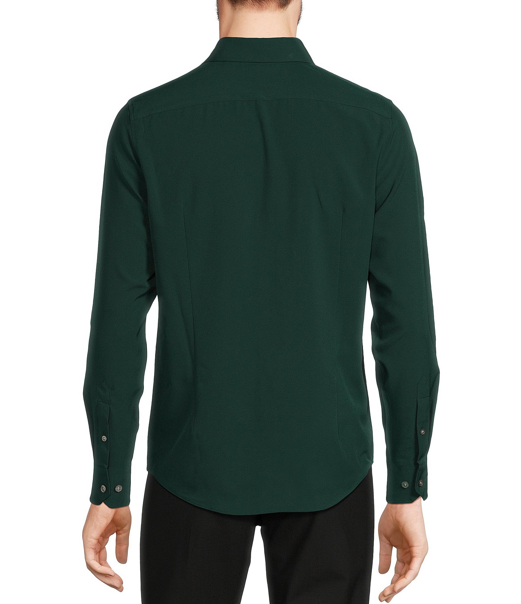 Murano Big & Tall Slim-Fit Performance Stretch Long Sleeve Woven Shirt