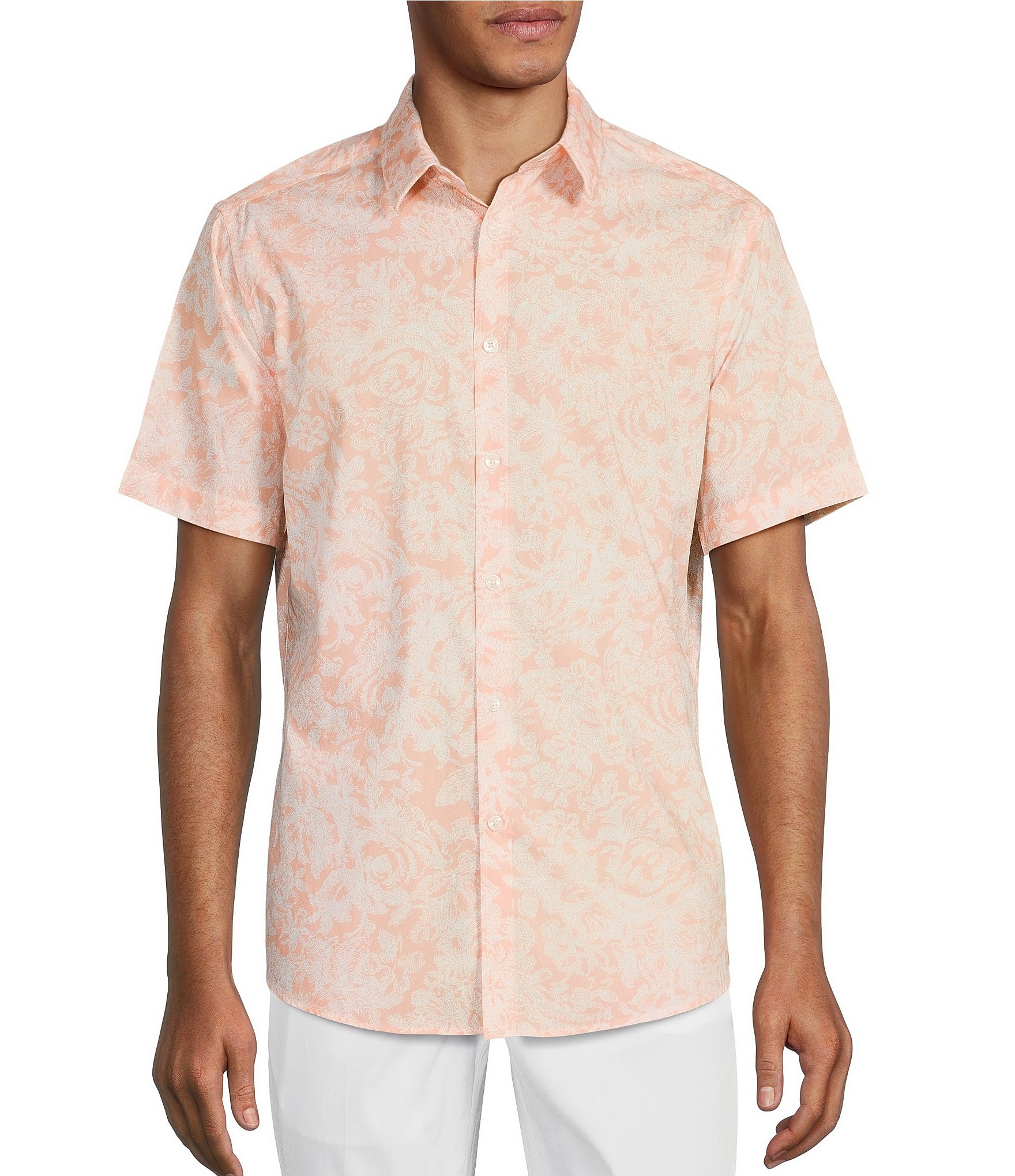 Murano Big & Tall Taser Floral Print Short Sleeve Woven Shirt | Dillard's