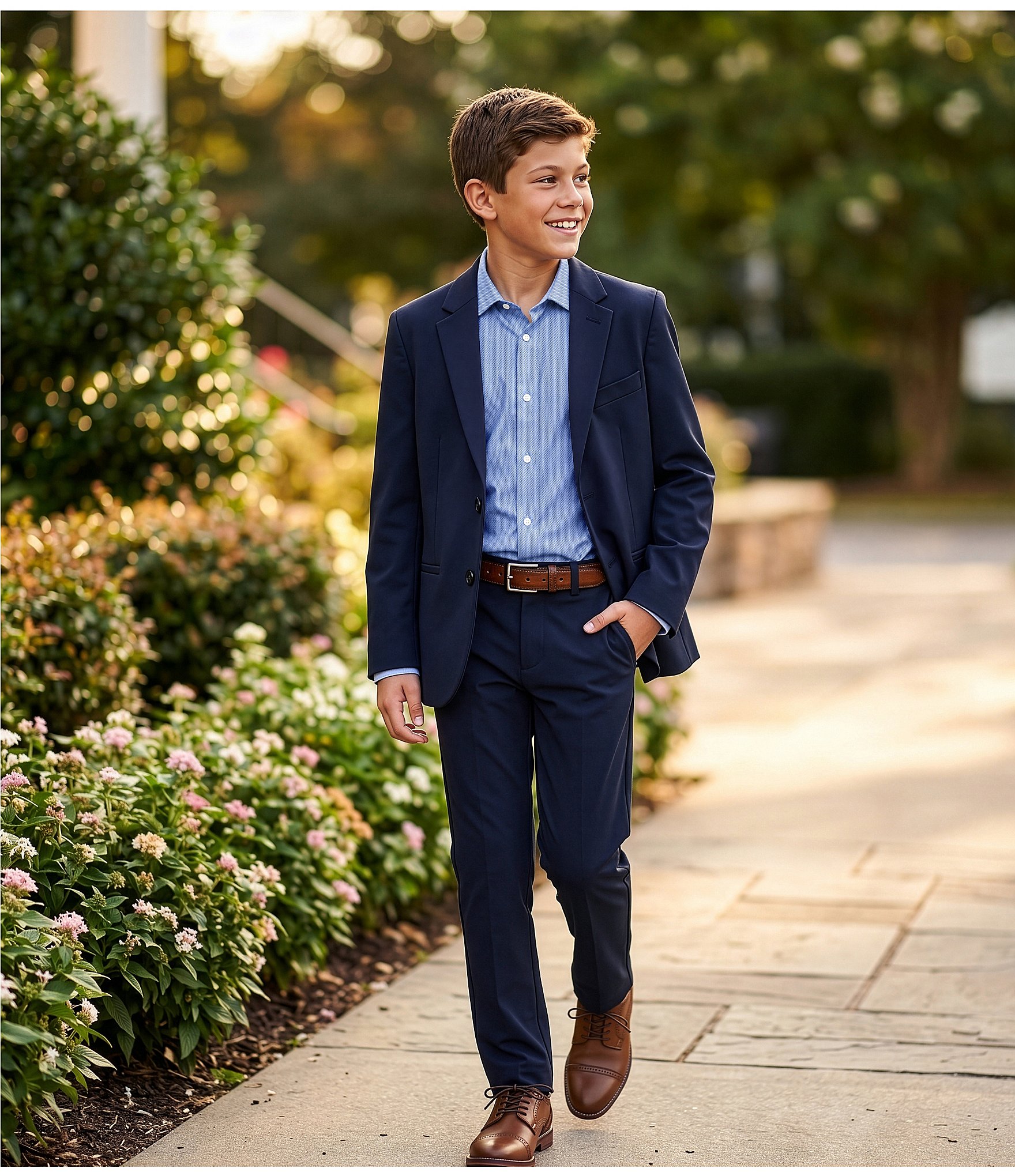 Murano Big Boys Knit Blazer