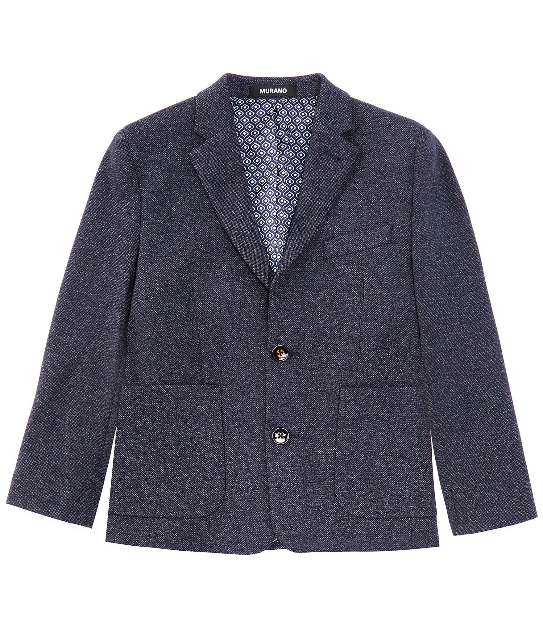 Murano Big Boys 8-20 Long Sleeve Slim Knit Blazer