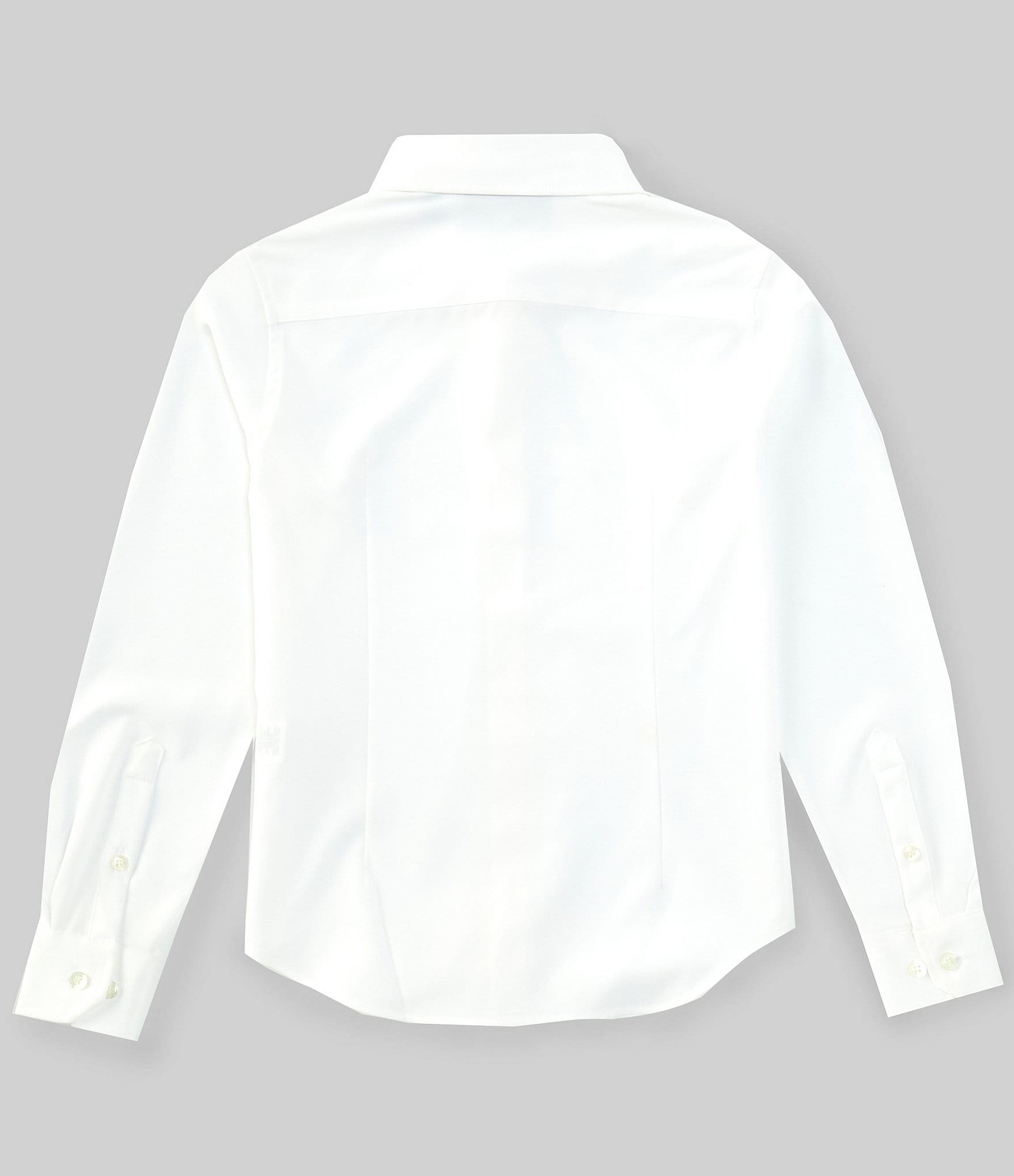 Murano Big Boys 8-20 Long Sleeve Solid Performance Stretch Dress Shirt