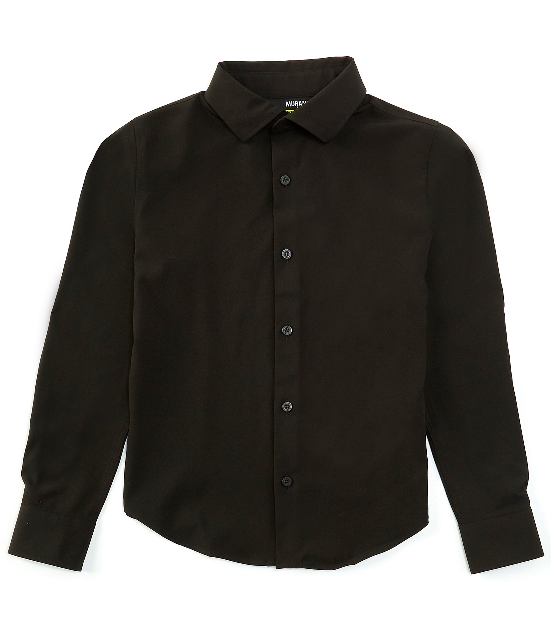 Murano Big Boys 8-20 Long Sleeve Solid Performance Stretch Dress Shirt