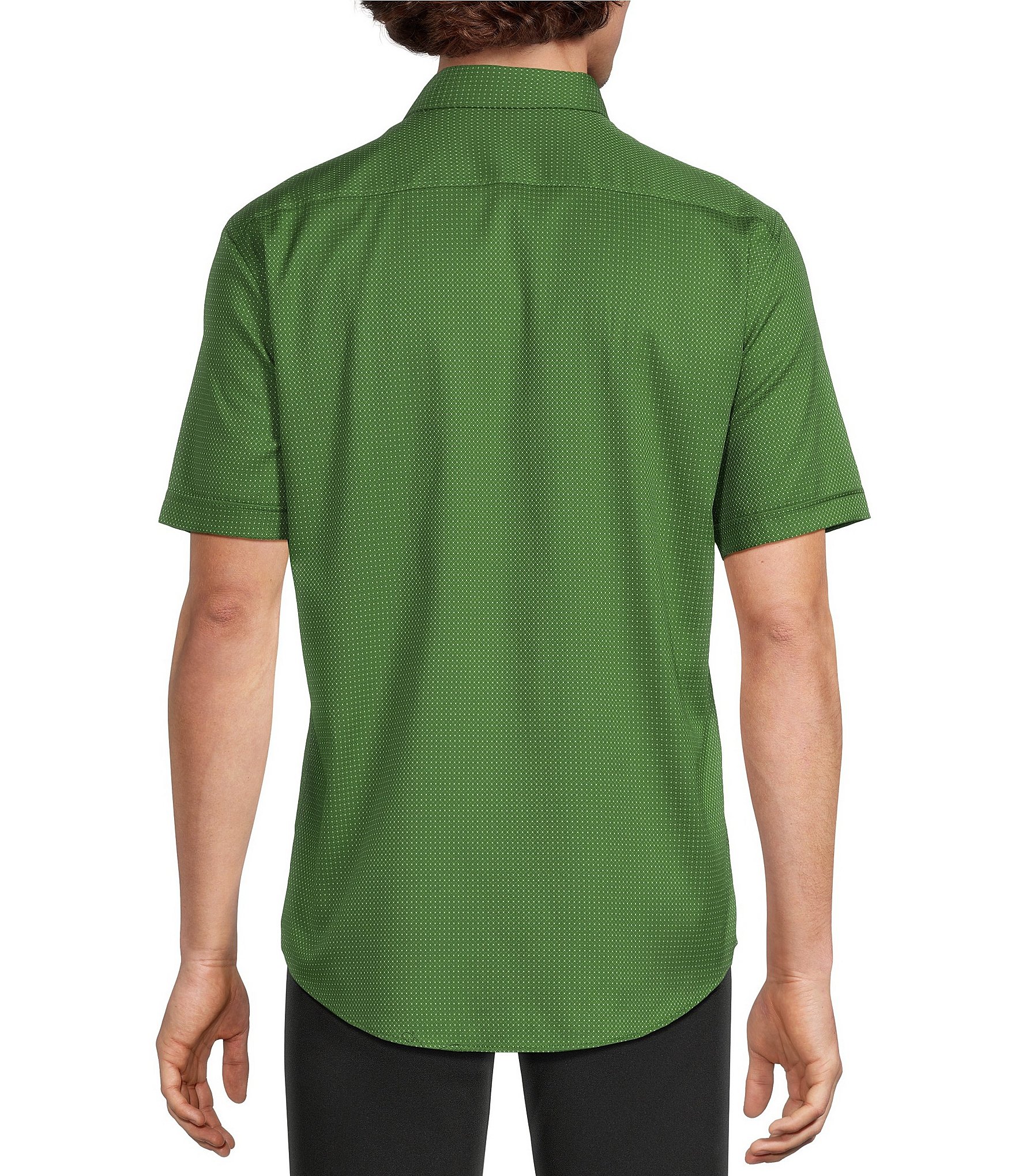 Murano Classic Fit Dobby Dot Short Sleeve Woven Shirt