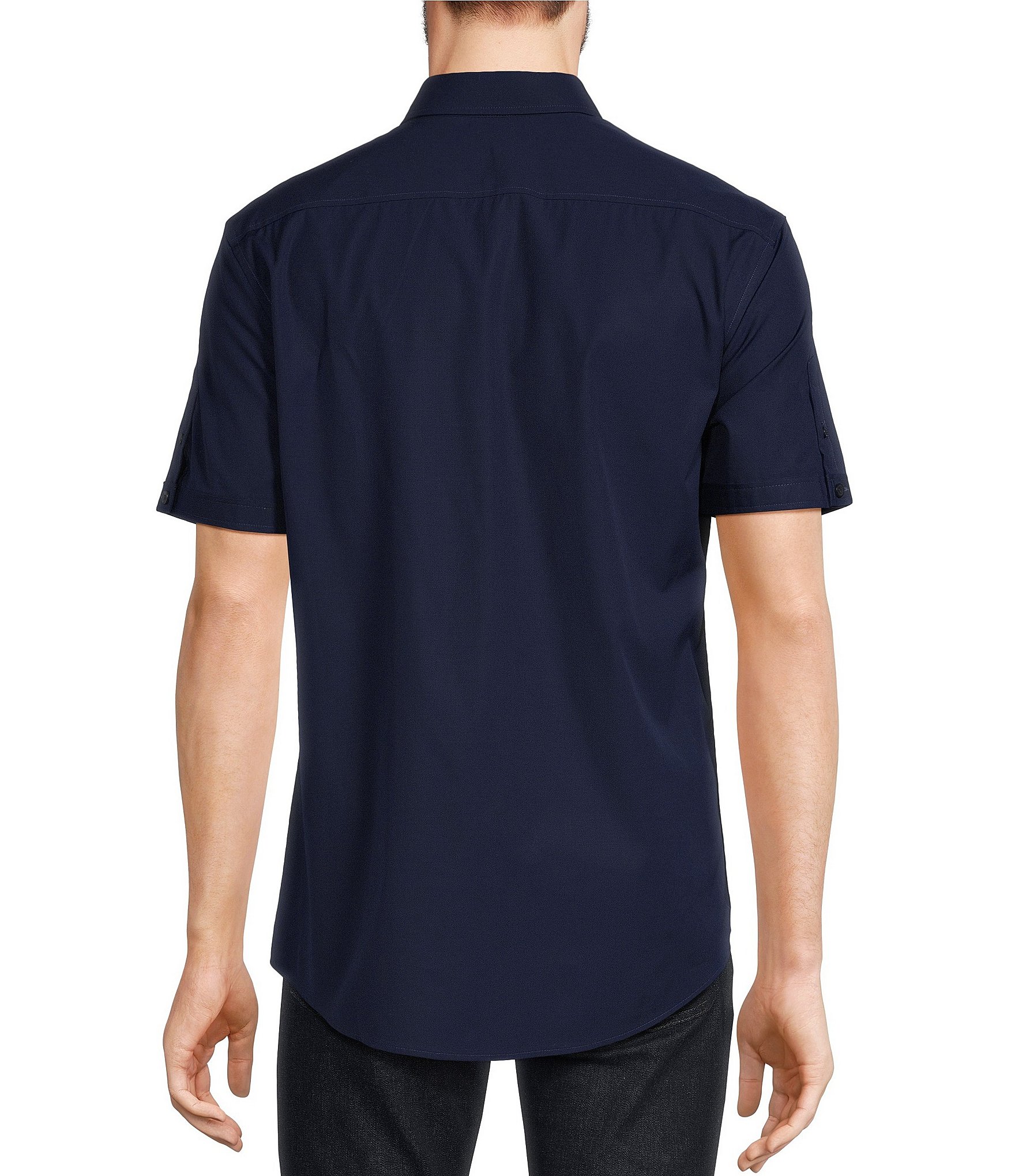 Murano Classic-Fit Solid Short-Sleeve Woven Shirt