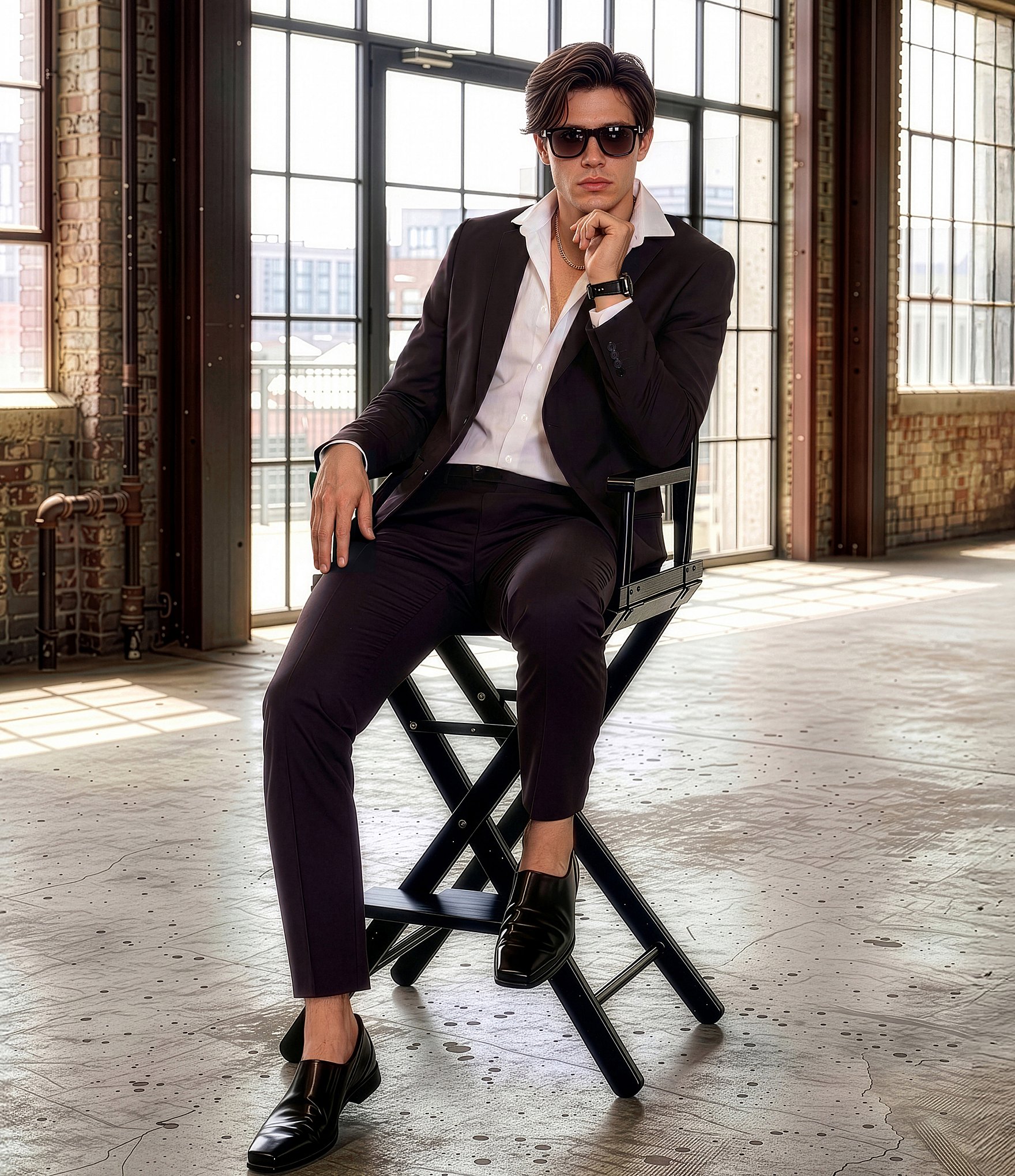 Murano Collezione Alex Slim Fit Performance Bi-Stretch Solid Suit Separates Flat Front Dress Pants