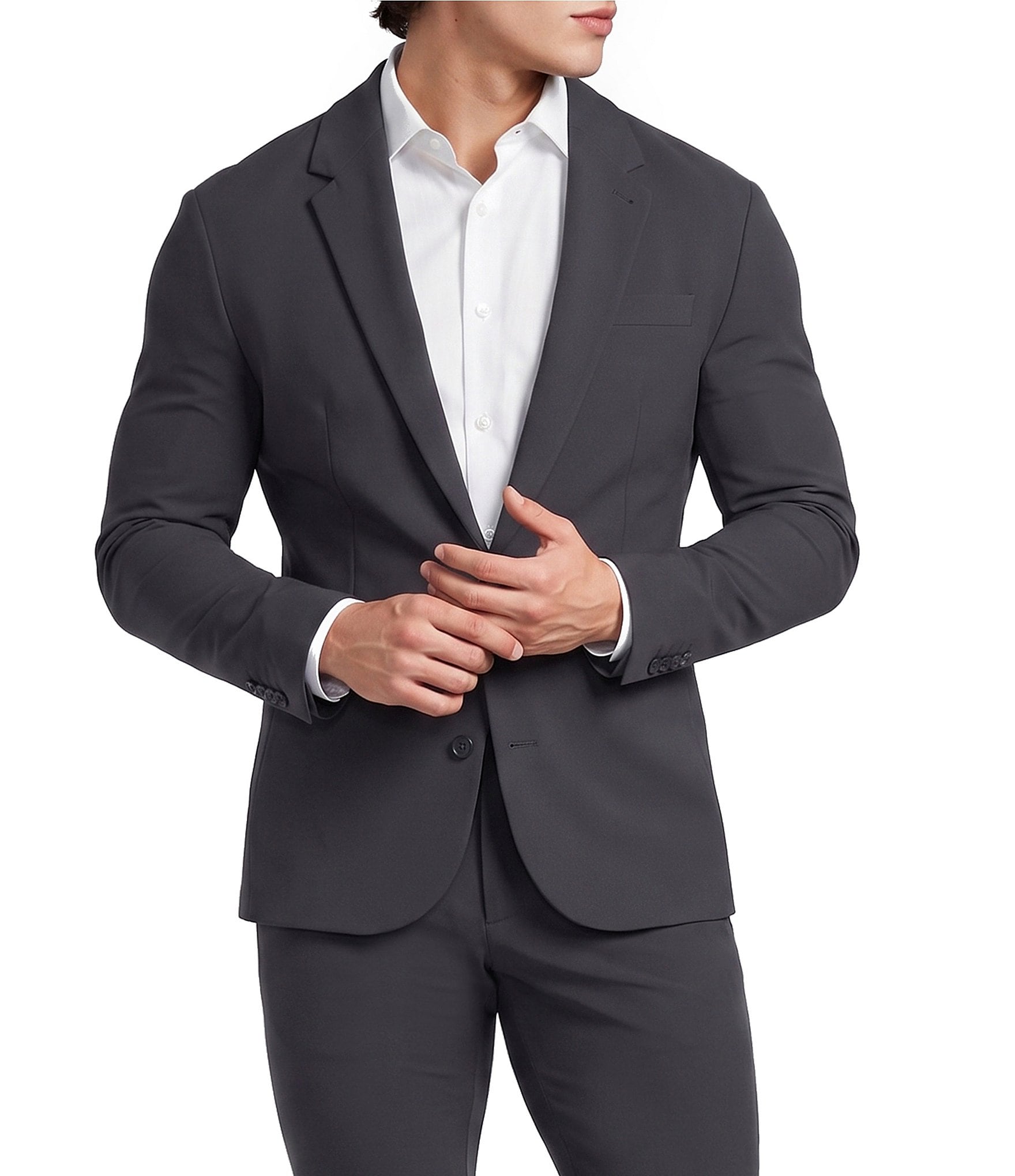Murano Collezione Athletic Fit Performance Travel Suit Separates Jacket
